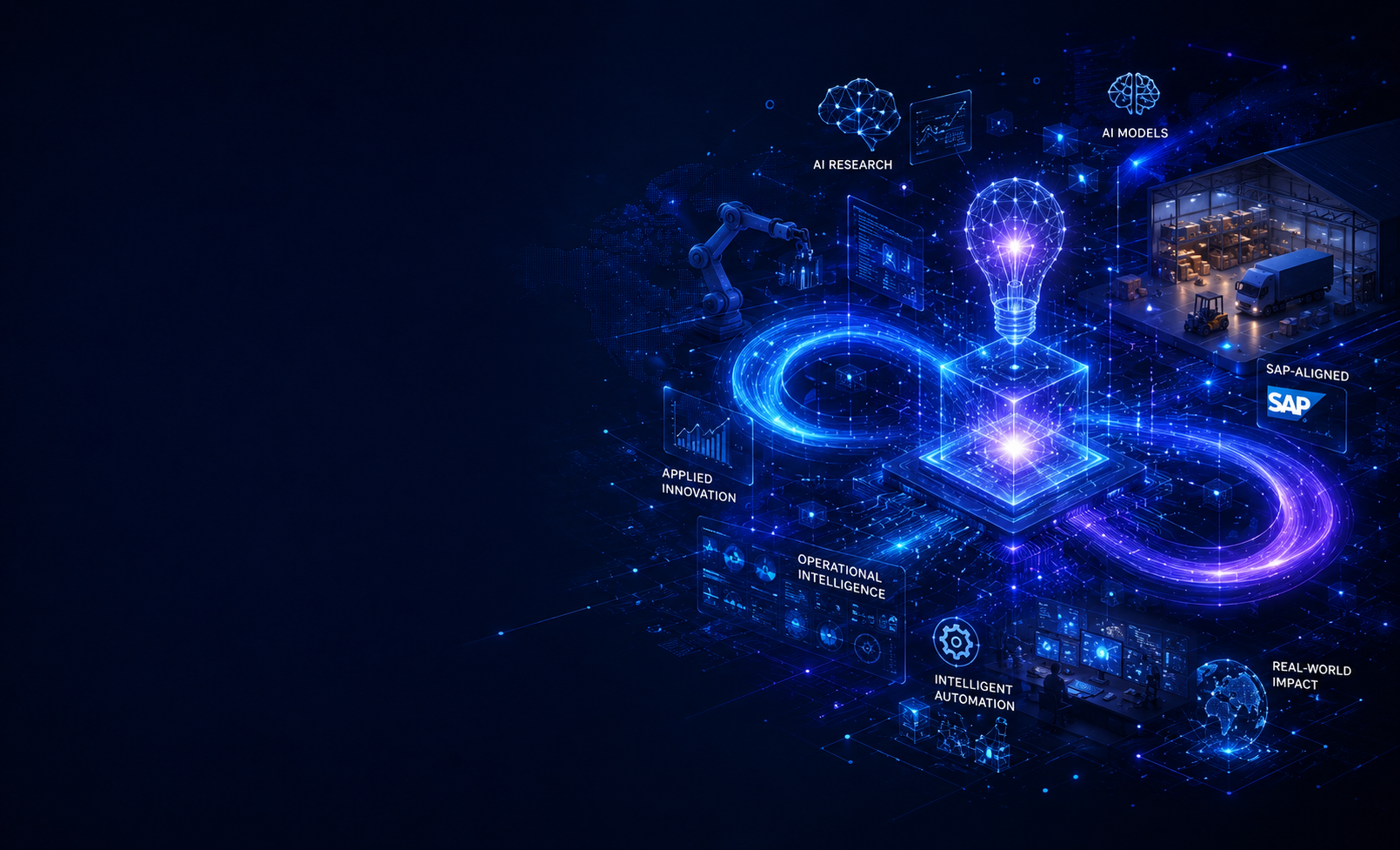 PrimeS4 AI innovation ecosystem — applied enterprise AI, operational intelligence, SAP-aligned innovation