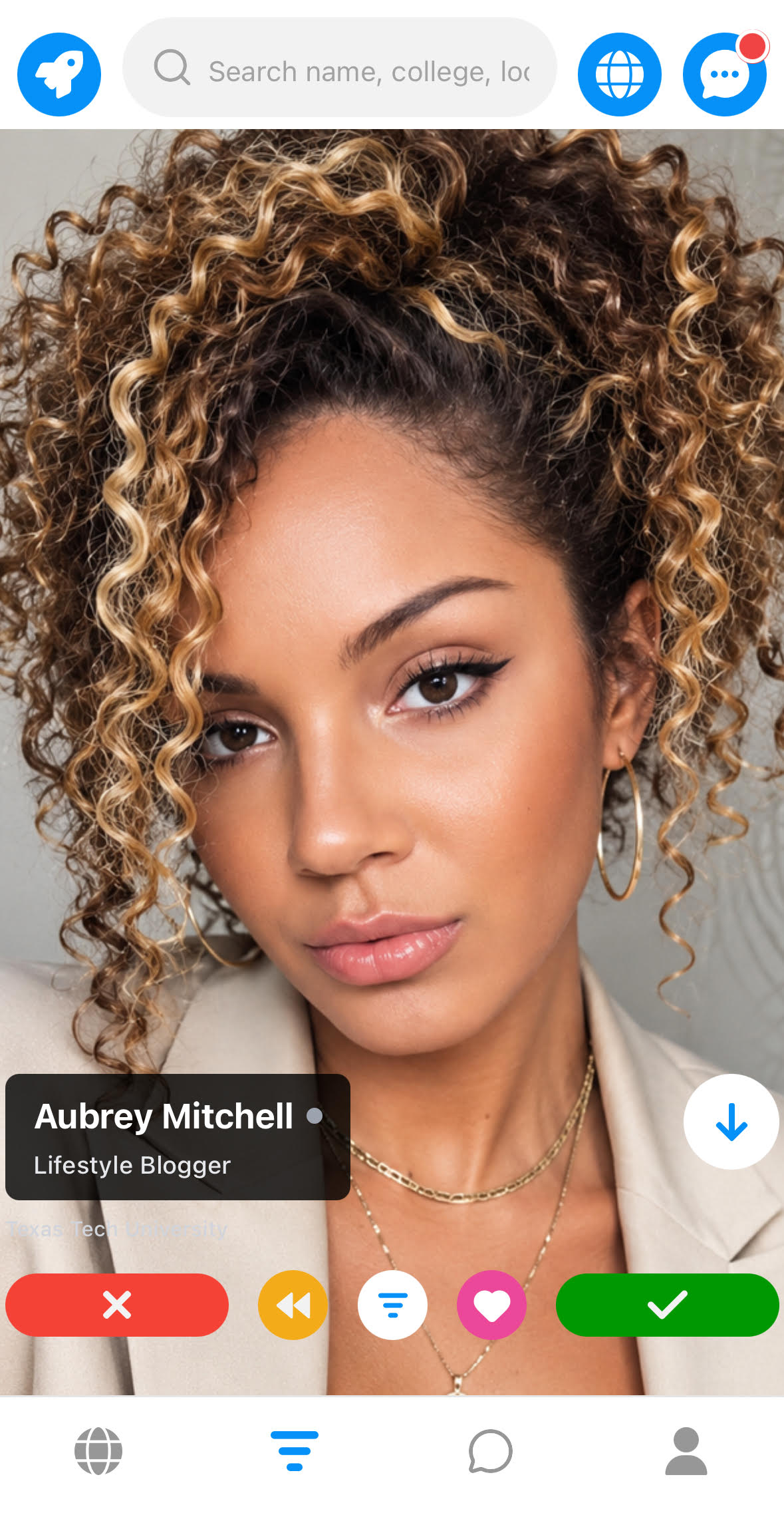 Swipe Interface