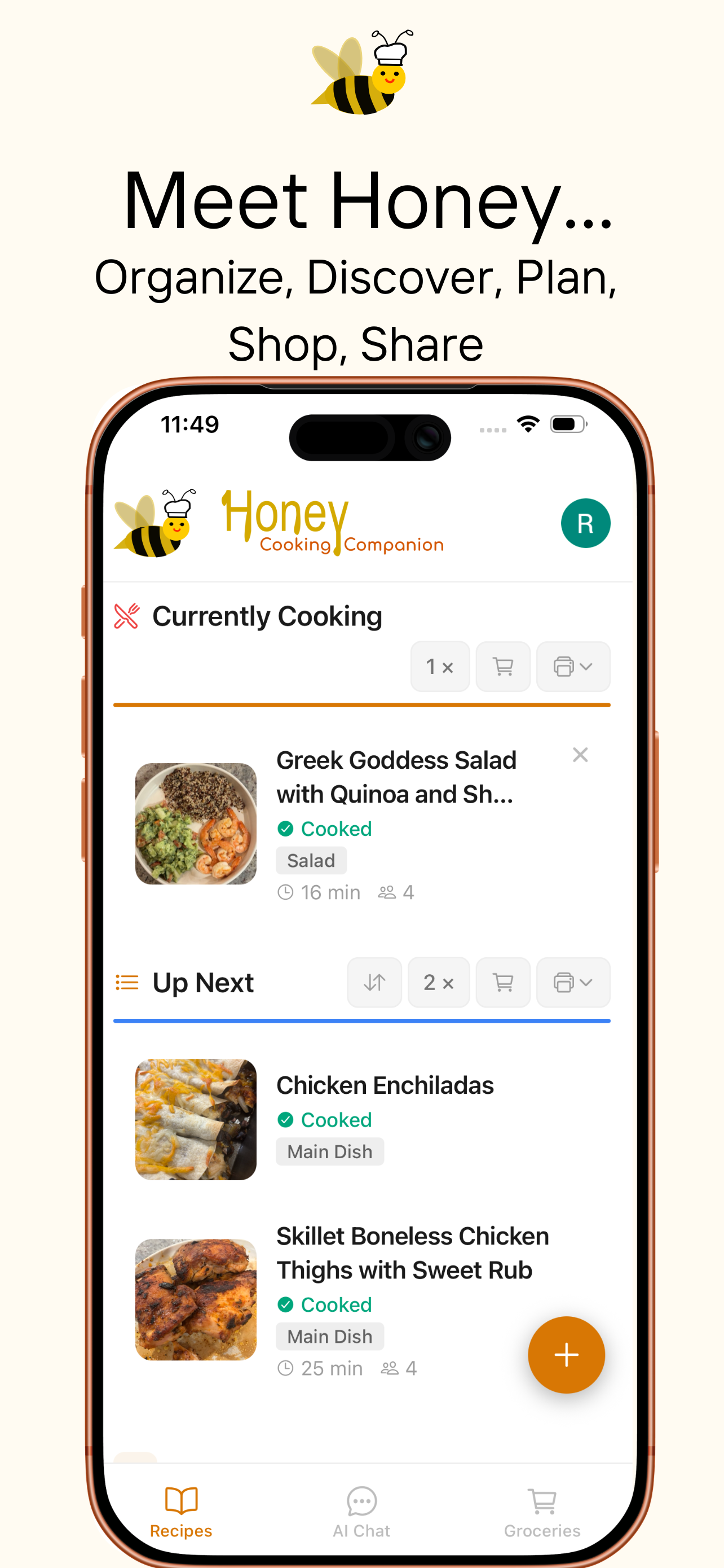 Meet Honey - Currently Cooking and Up Next