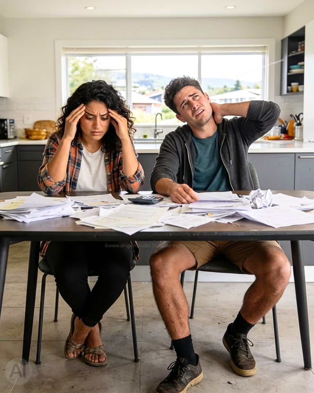 Couple stressed over mortgage paperwork