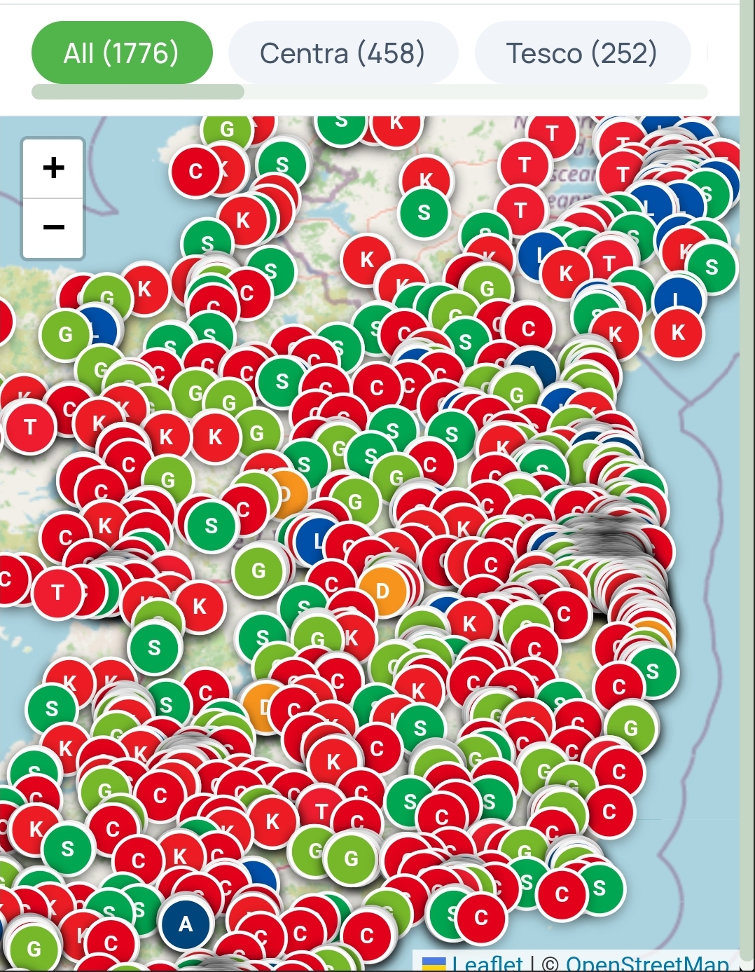 RVM locations across Ireland