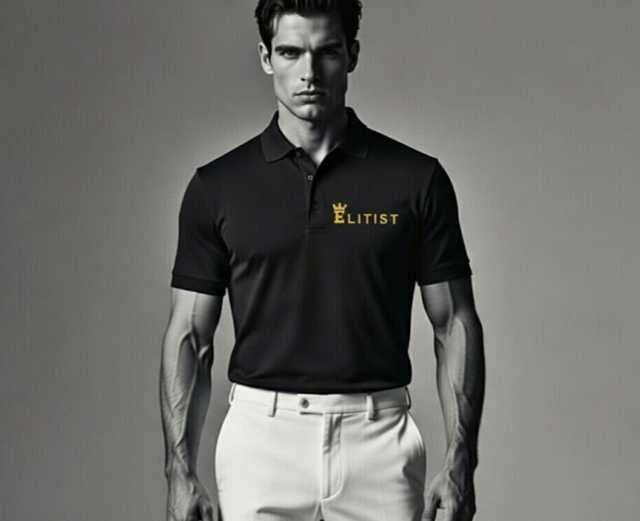 Elitist Crown Polo - Black Gold