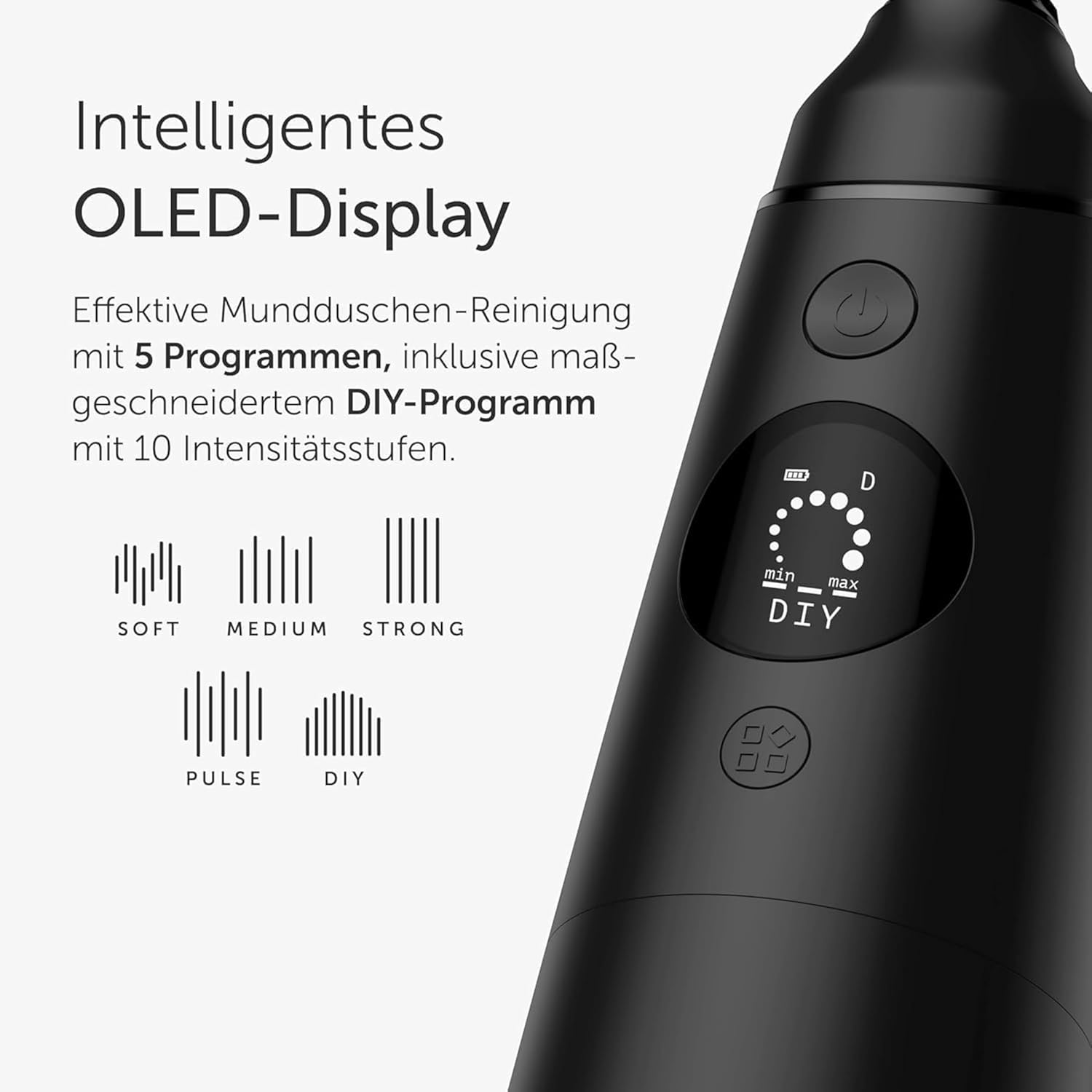 Intelligentes OLED-Display mit 5 Programmen
