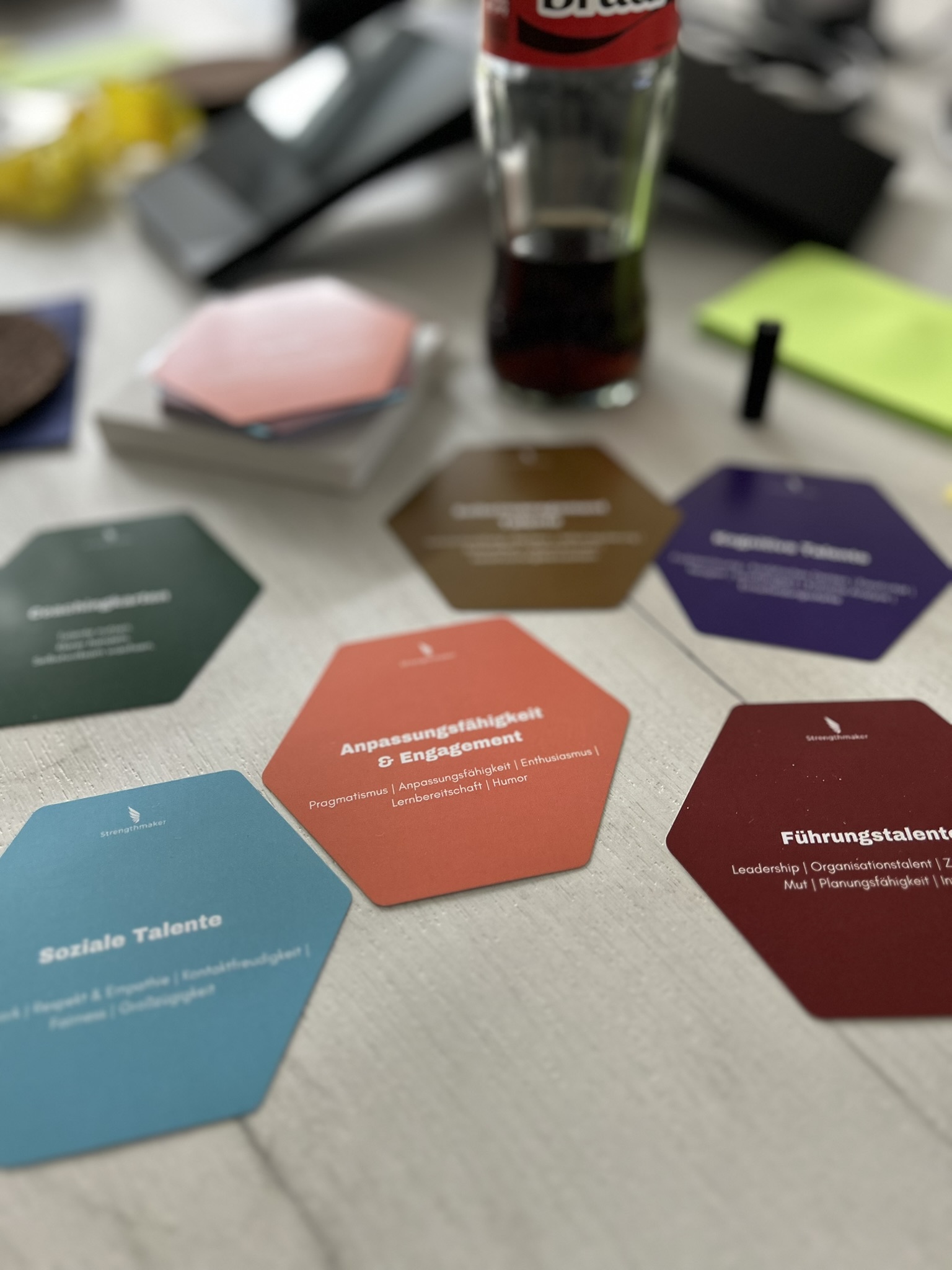 Strengthmaker Talentkarten — Soziale Talente, Anpassungsfähigkeit, Führungstalente