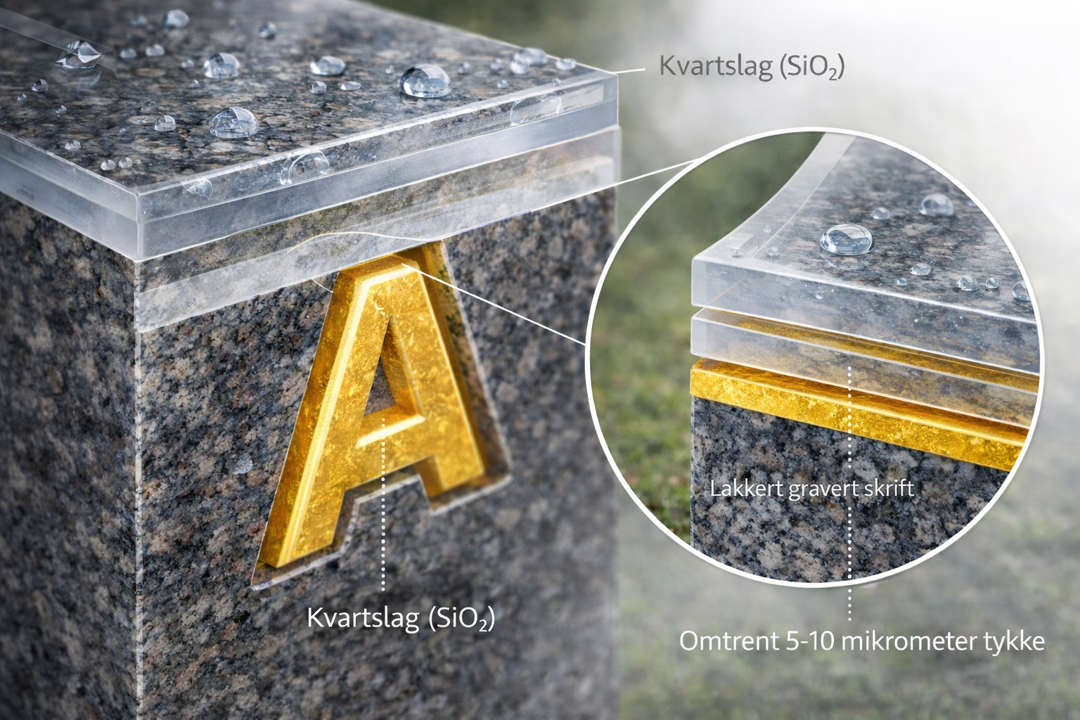 DC-Protect kvartslag beskyttelse på gravstein