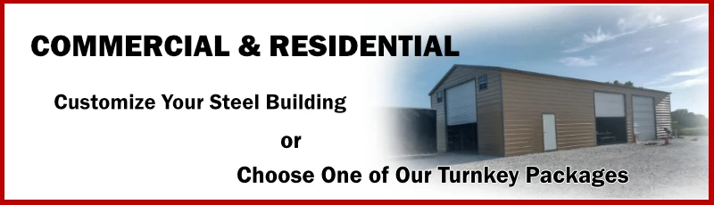 Commercial and Residential Turnkey Steel Building Packages in Lakeside