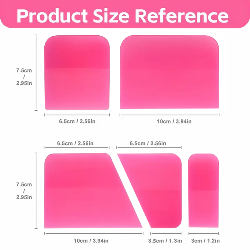 PROTHINGS Silicone Blend PPF Pink Squeegee Set