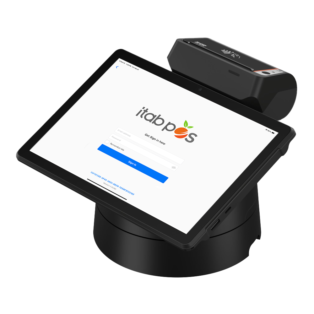 Sunmi P3 Mix tablet POS with paired smart card reader and built-in receipt printer