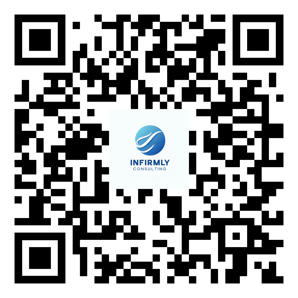QR code — scan with your phone camera to open Infirmly Swiss on your device