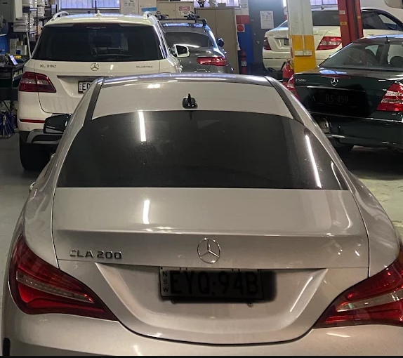 Mercedes-Benz CLA 200 at Europa Motors Workshop