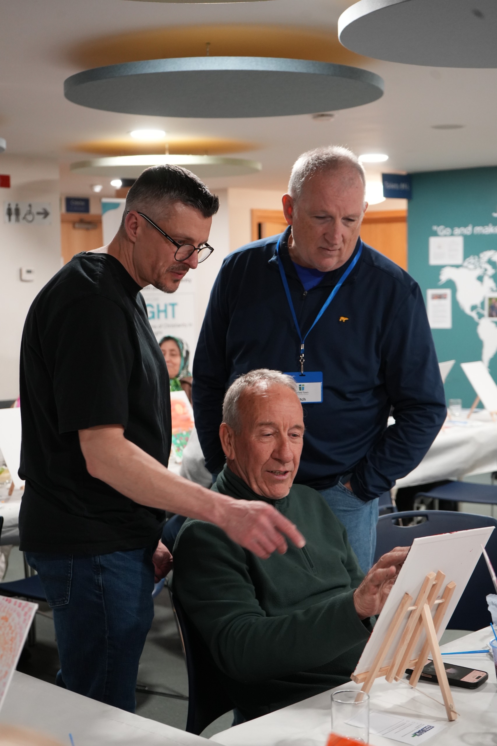 One-on-one guidance during workshop