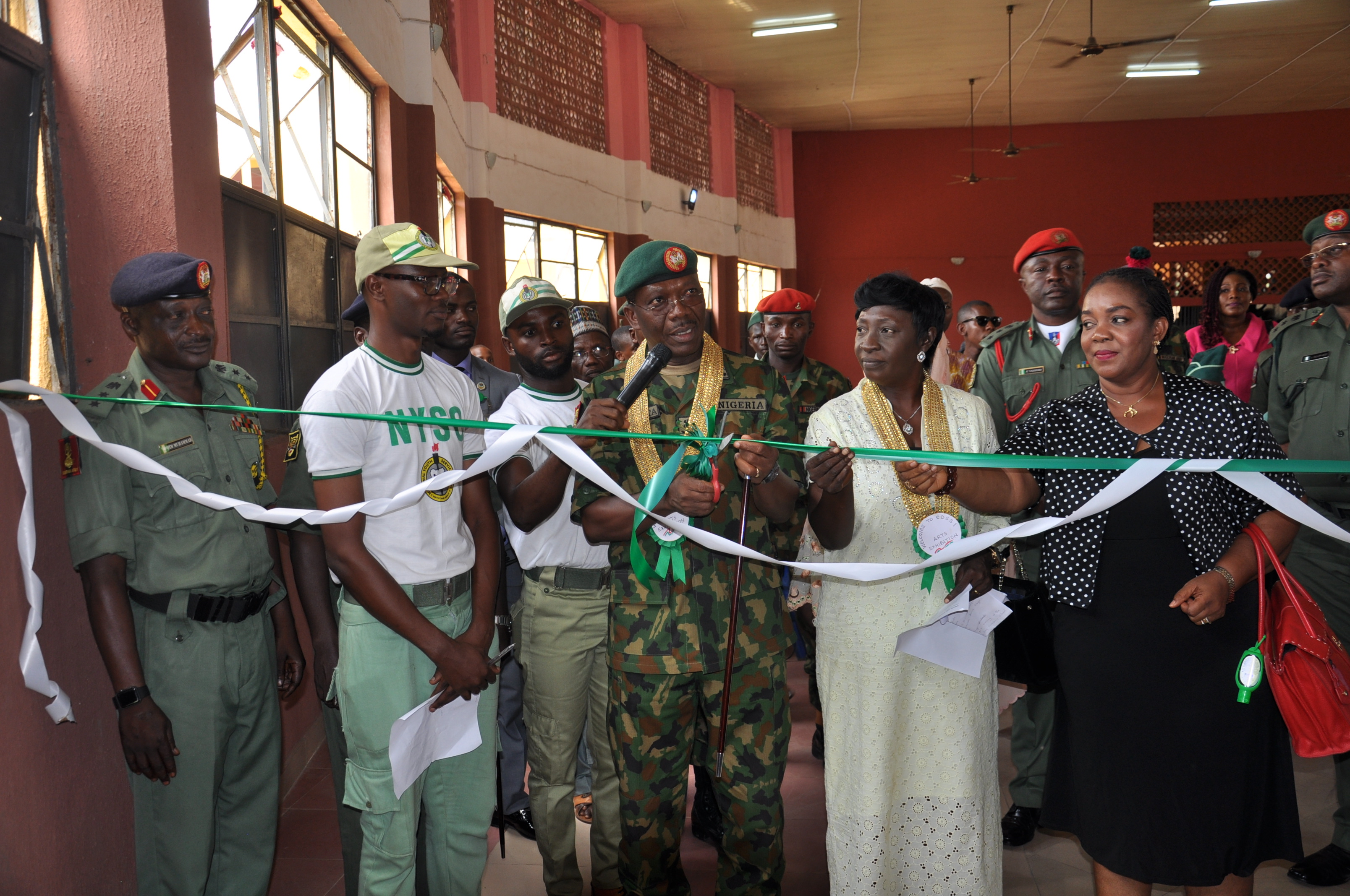 Exhibition ribbon cutting ceremony