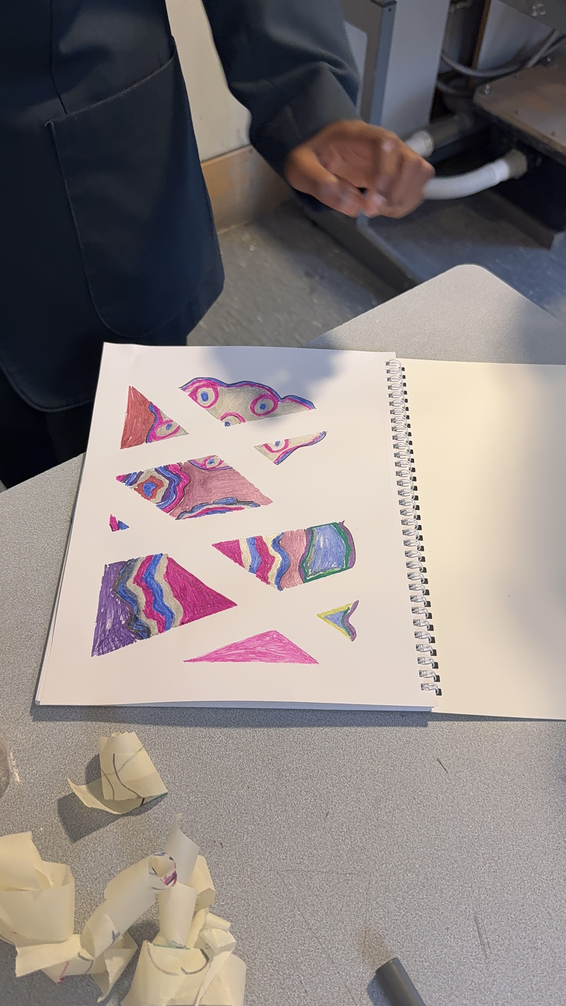 Student artwork close-up