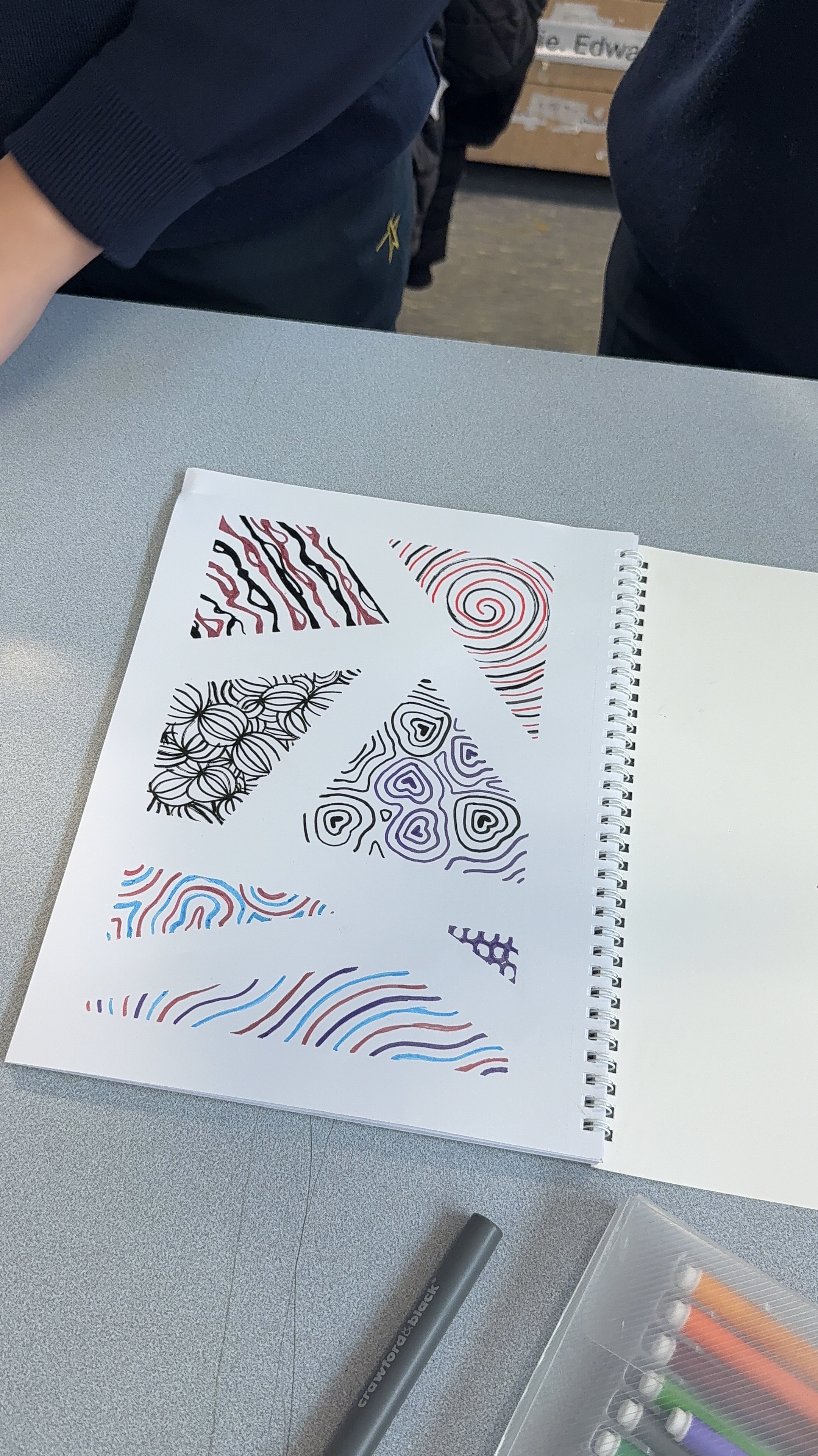 Abstract line art patterns