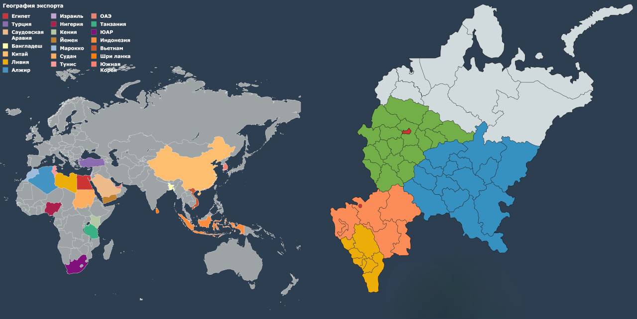 Export Geography Map
