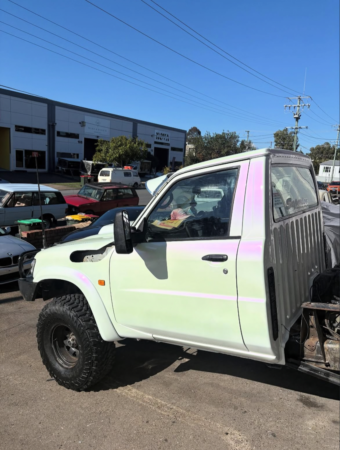 Custom iridescent respray on ute