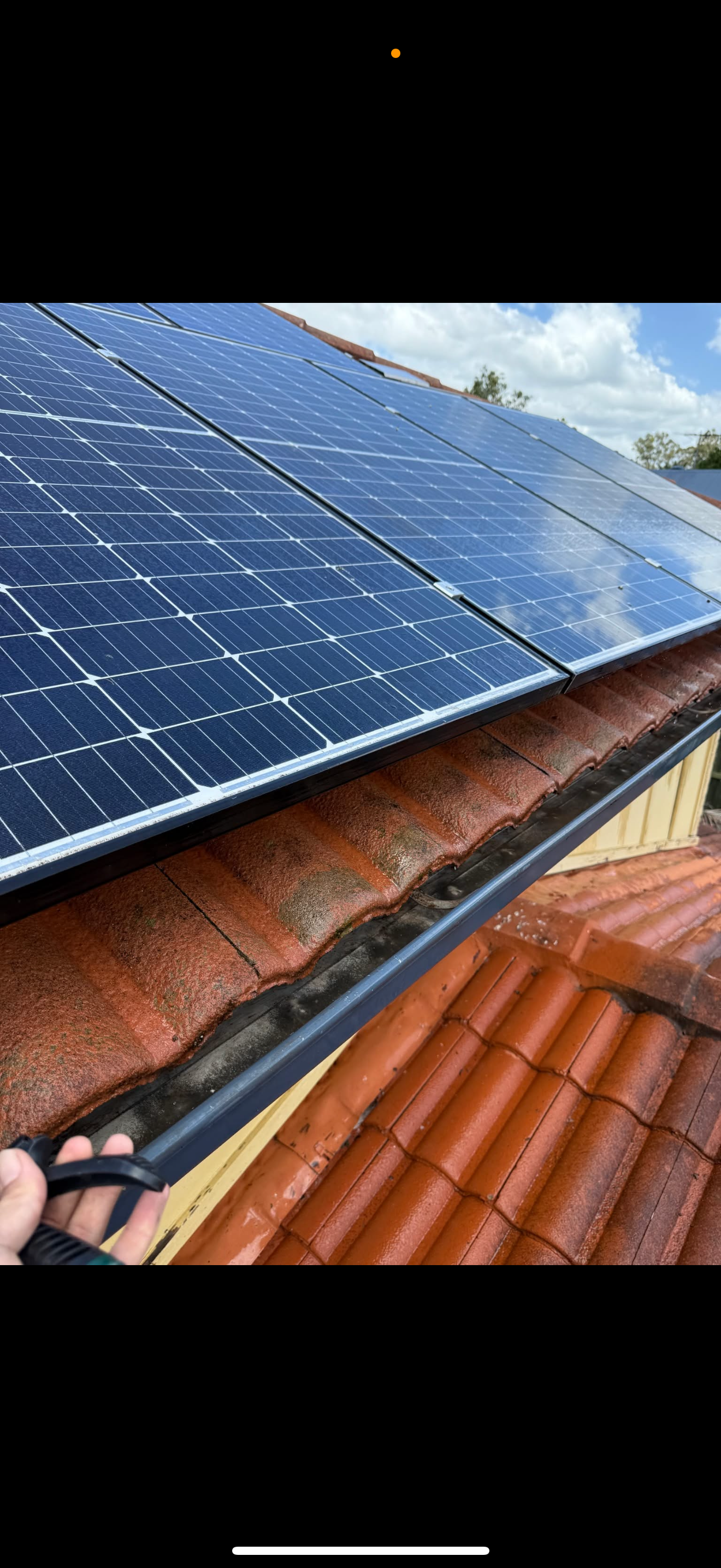 Clean gutters after professional gutter clean service