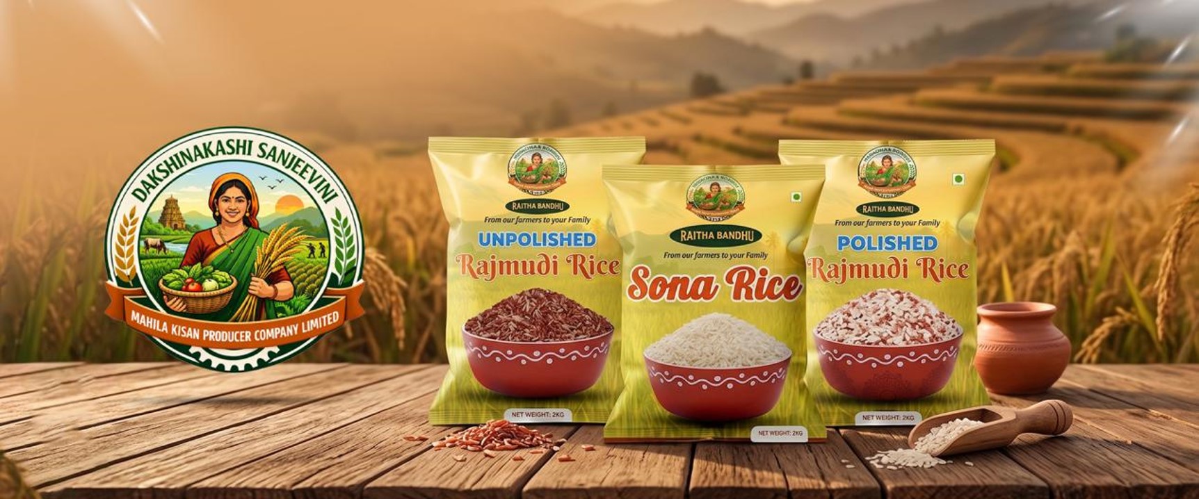 Raitha Bandhu rice products