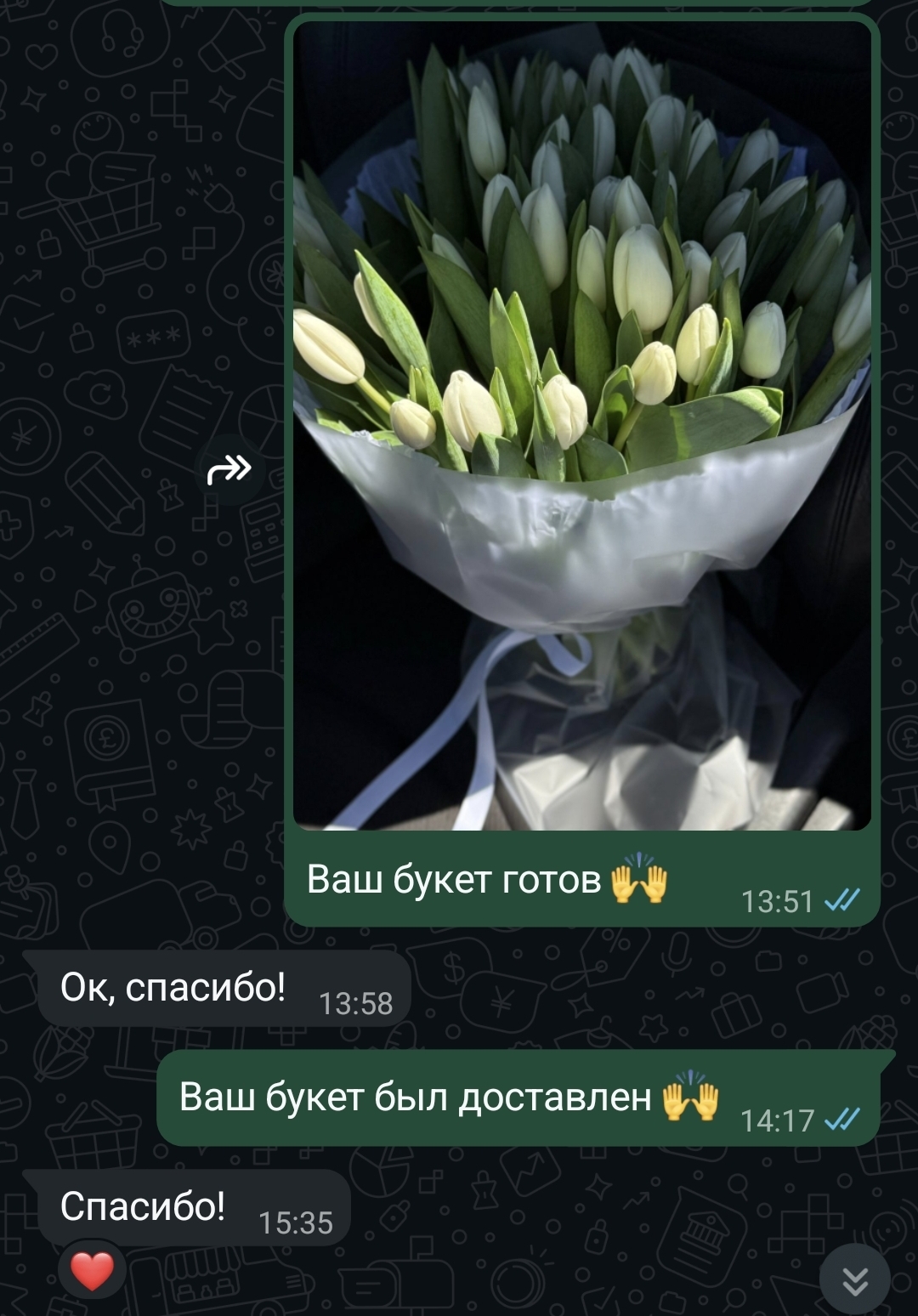 Отзыв клиента — WhatsApp