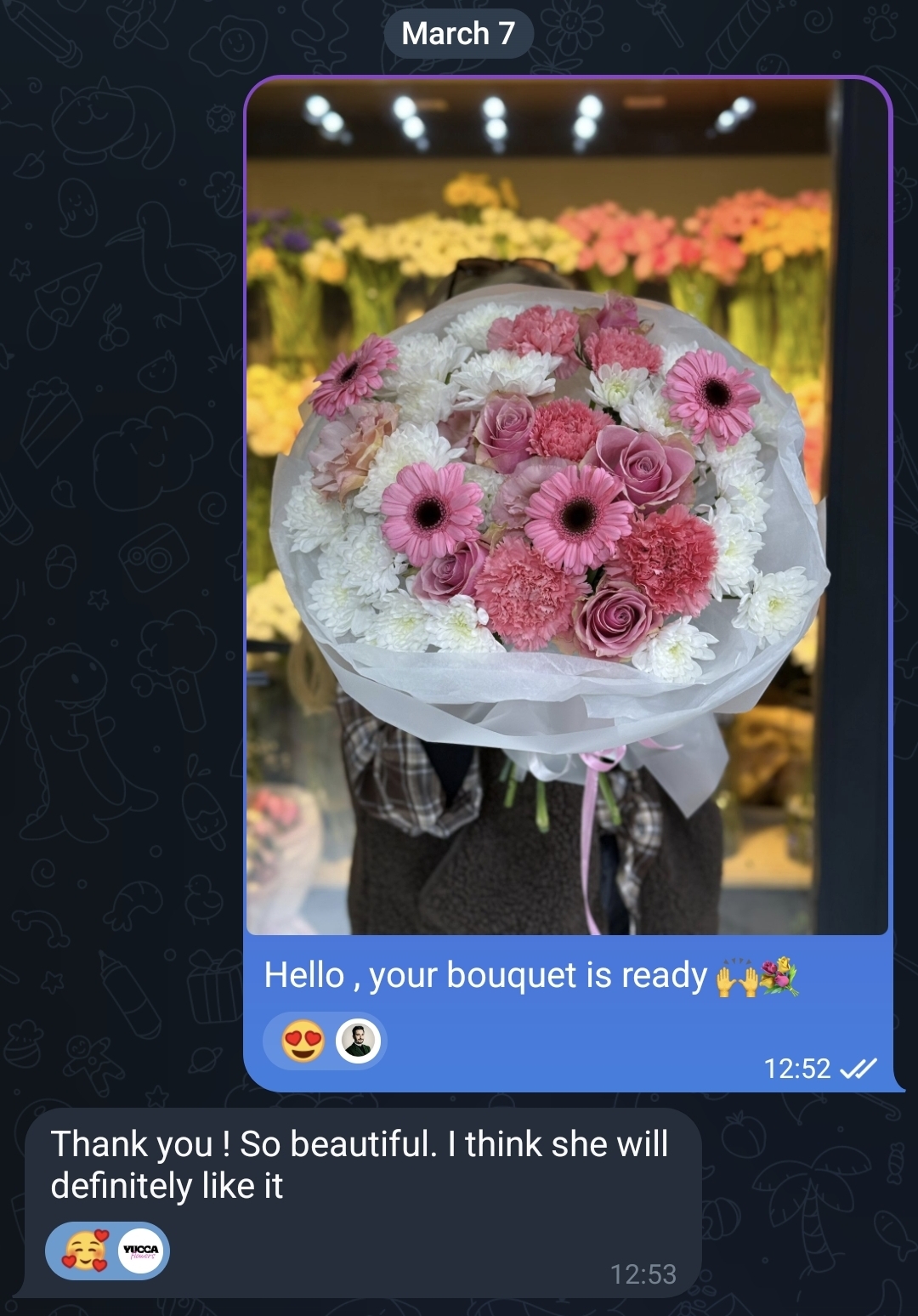 Отзыв клиента — Telegram