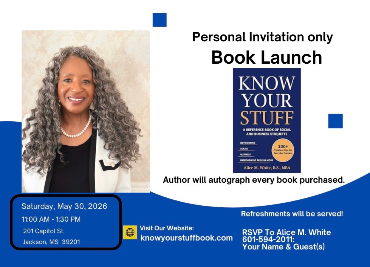 Know Your Stuff — Book Launch Invitation
