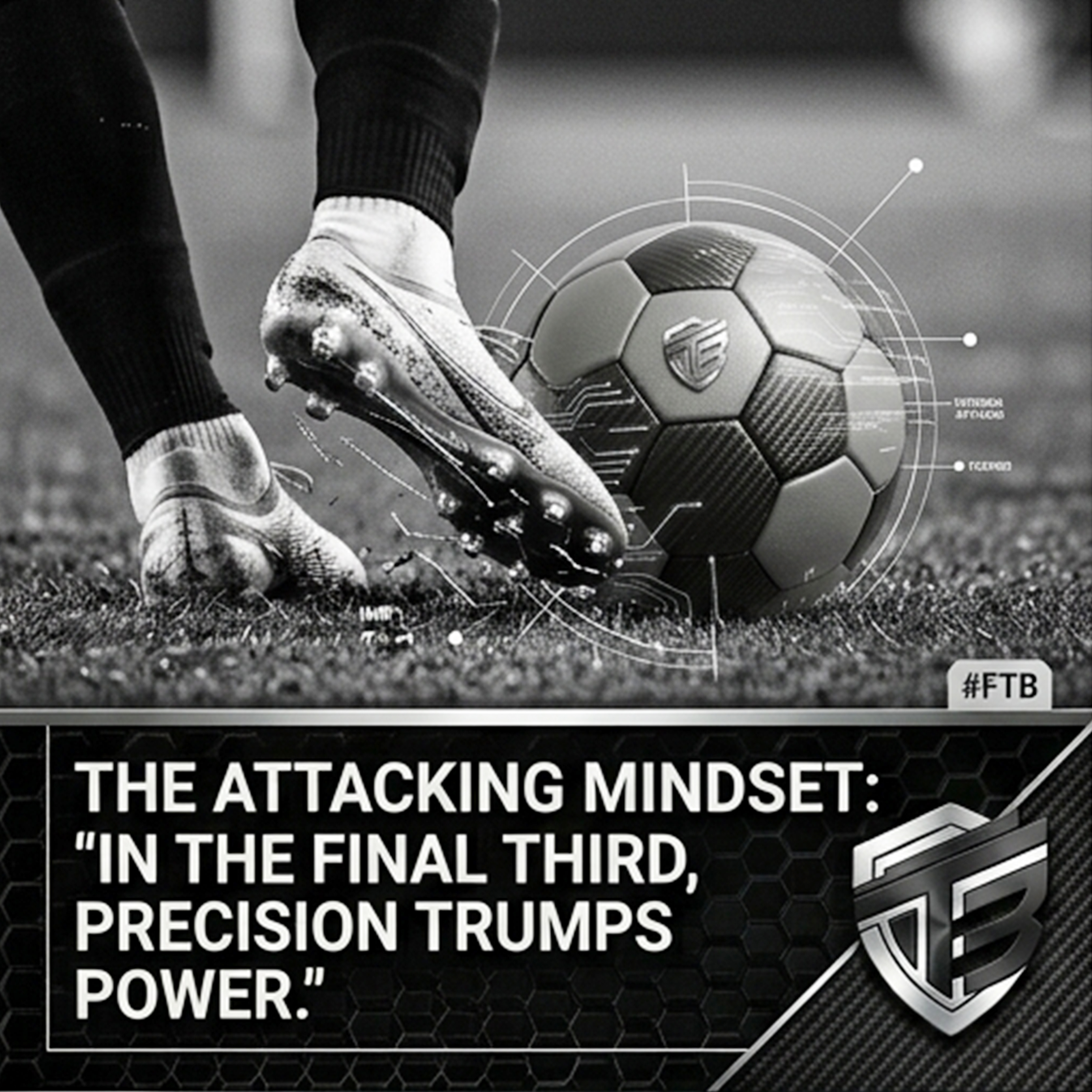 Attacking mindset - boot striking ball