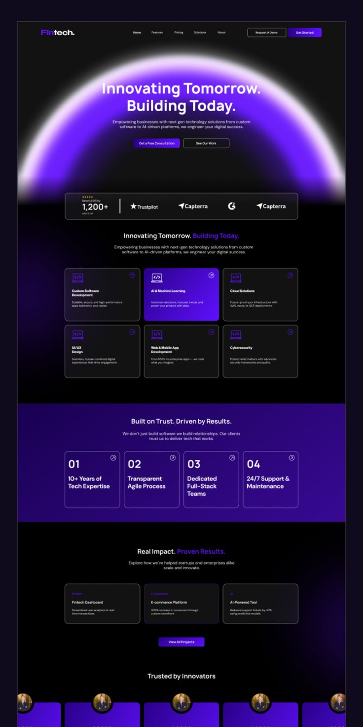 Fintech - Tech Website