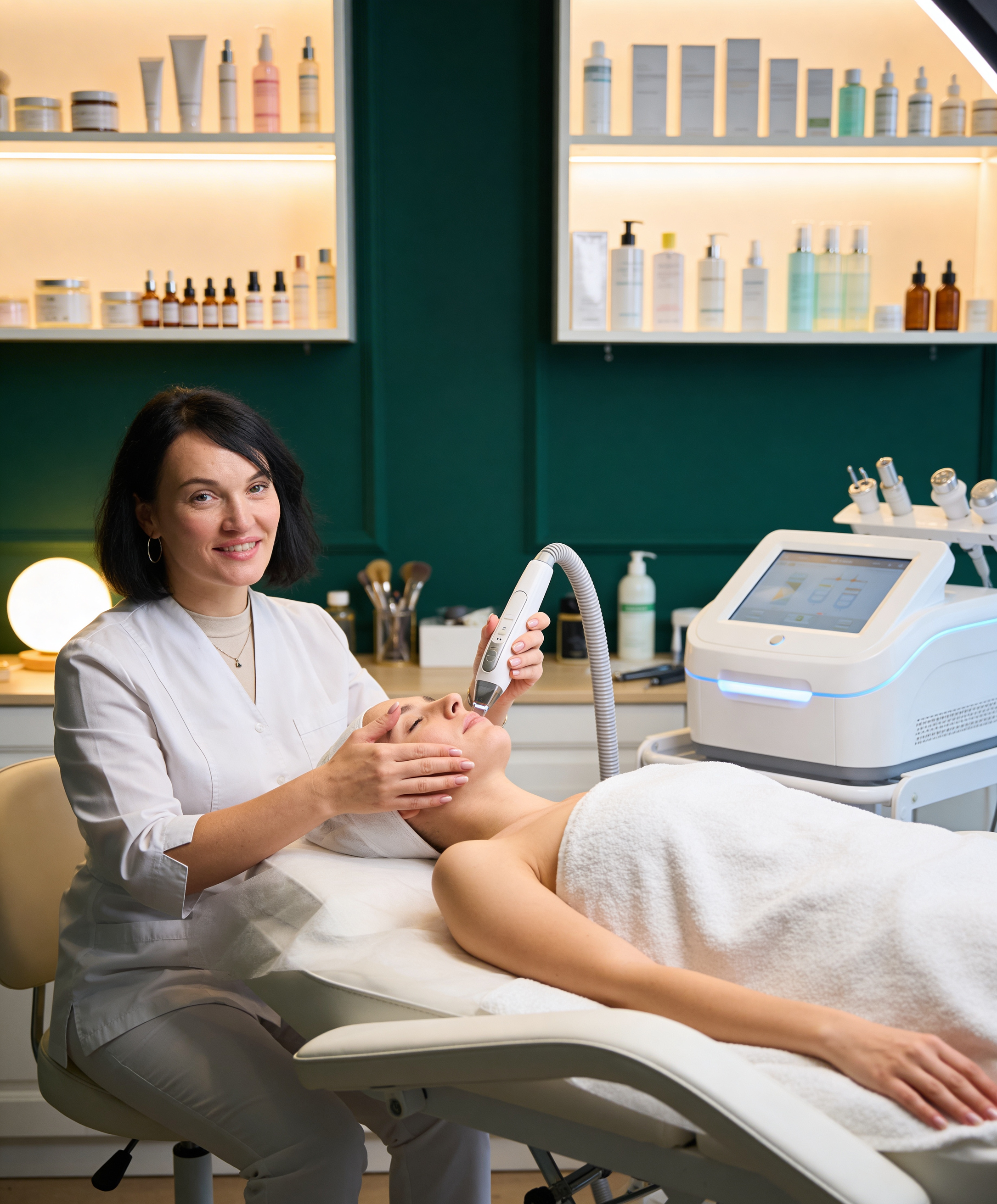 Treatment room at AT THE BEAUTY BAR