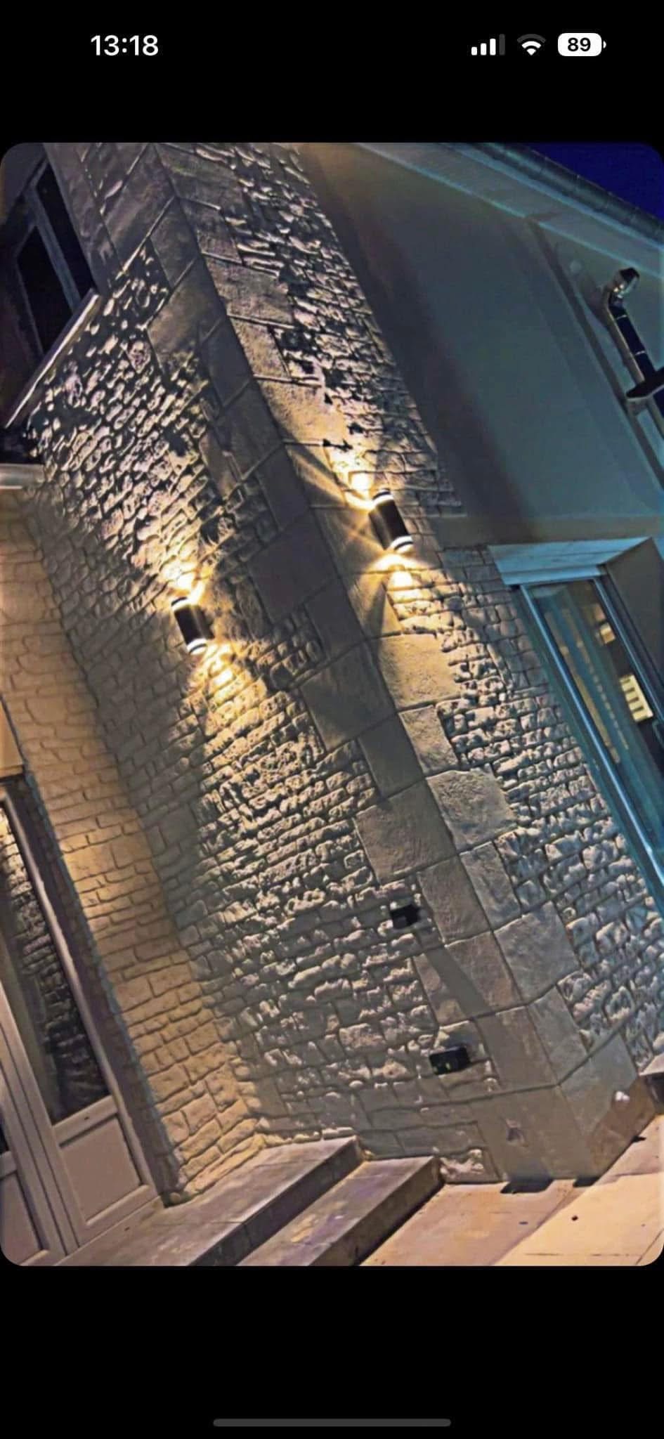 Mur Pierre Reconstituée Éclairé LED