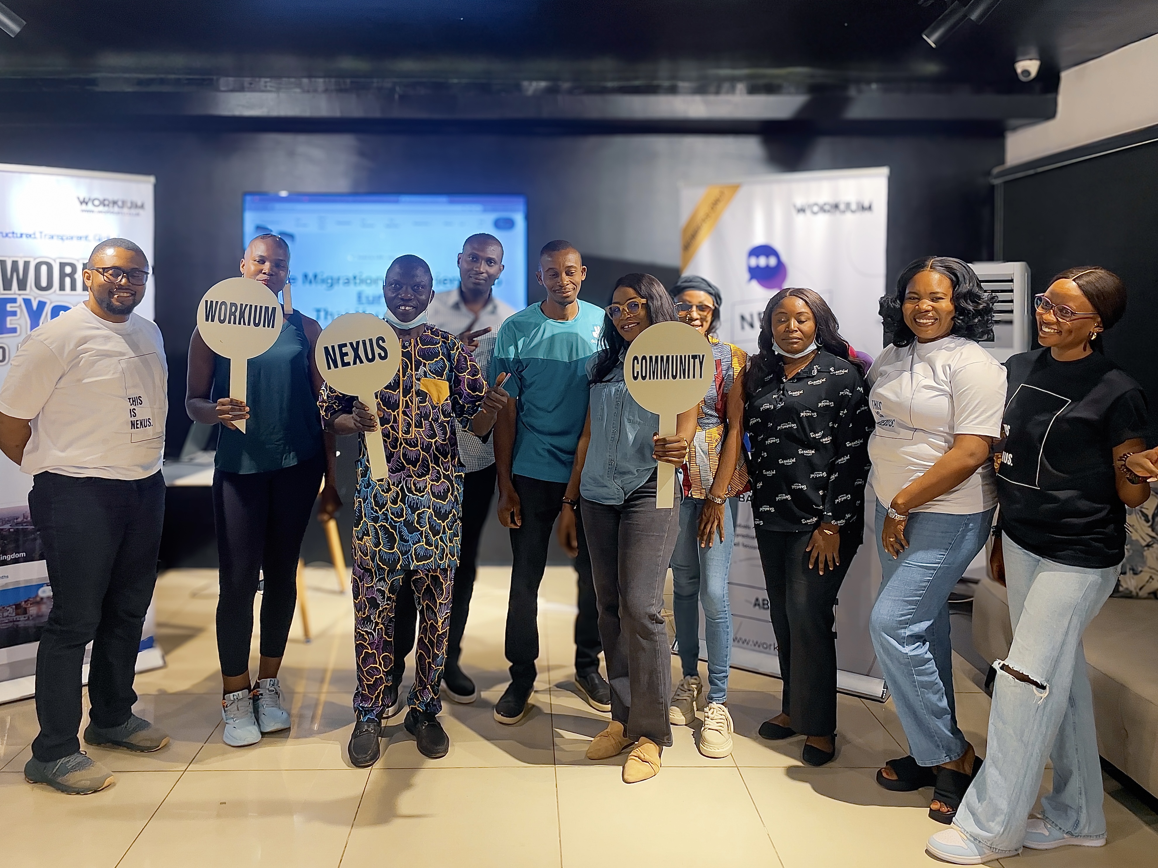 Group shot at the Nexus Abuja hub