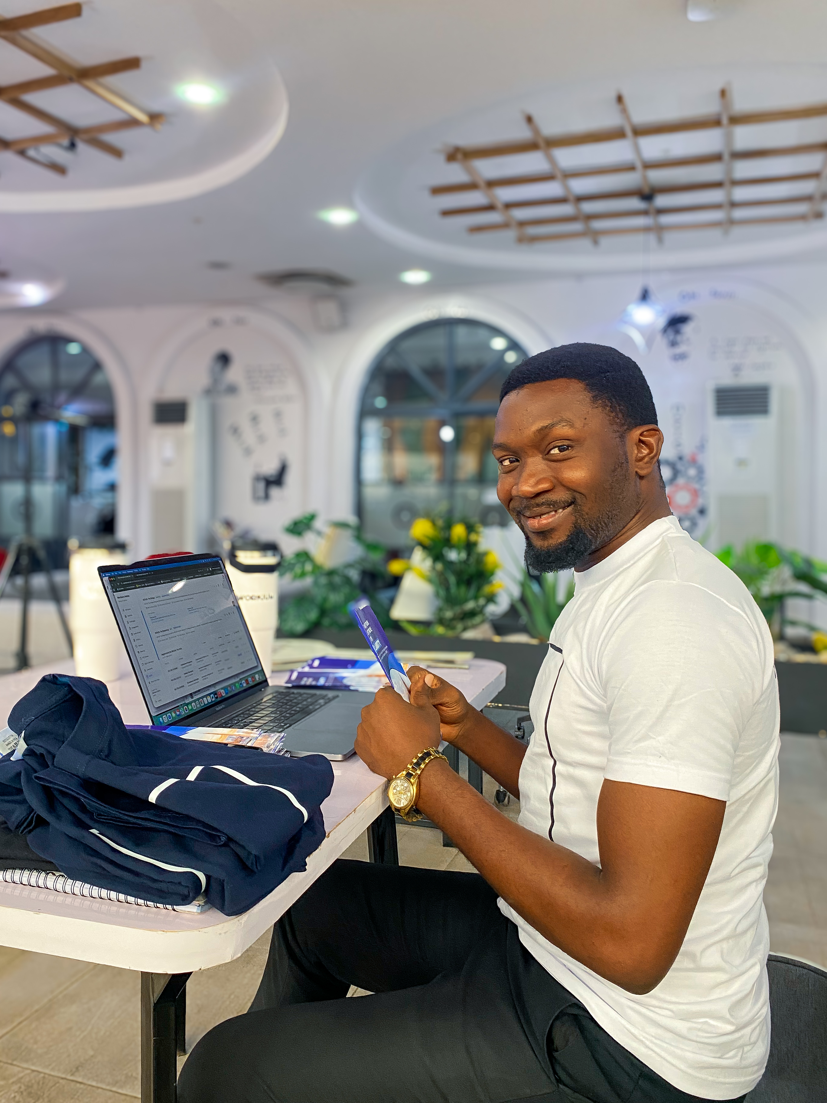 A Nexus Ibadan member at work