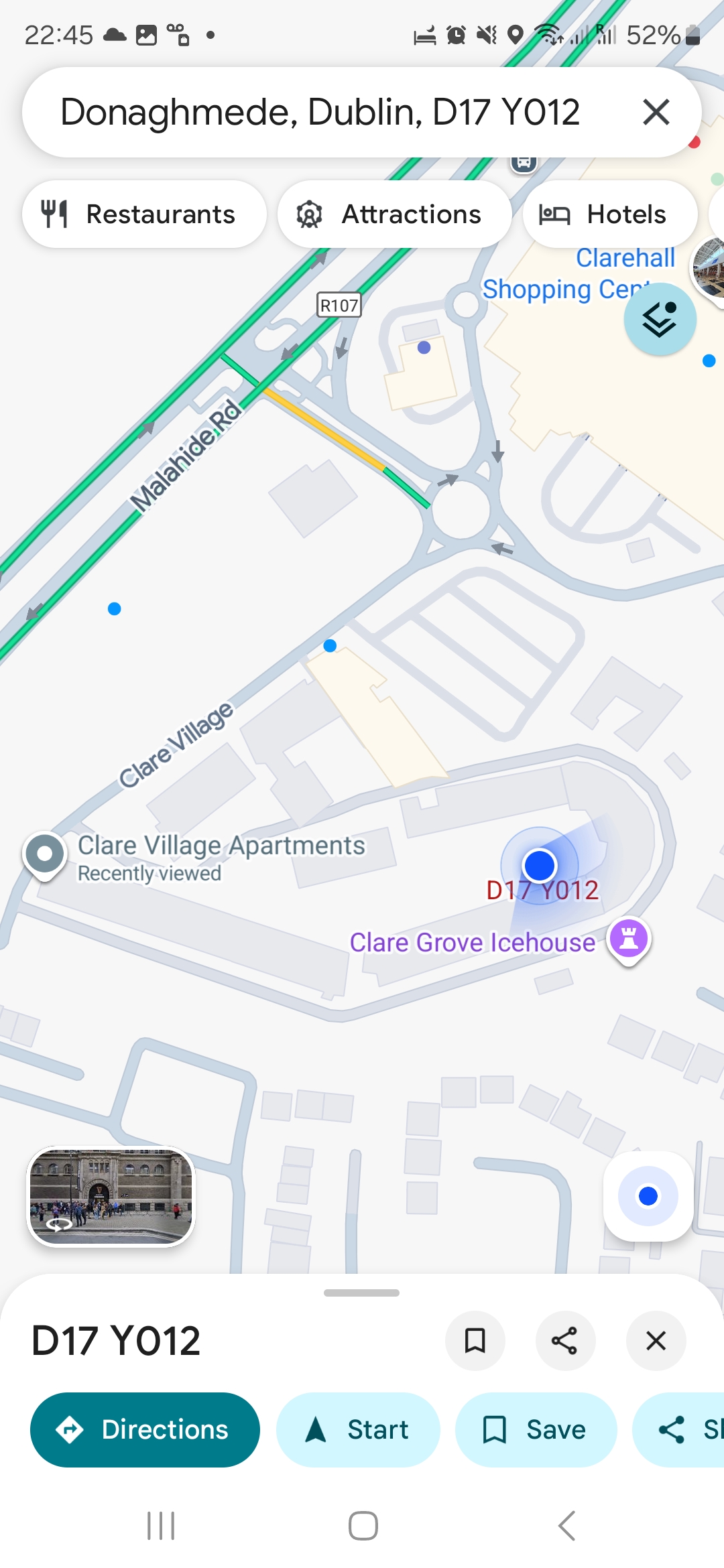 Clarehall Location Map