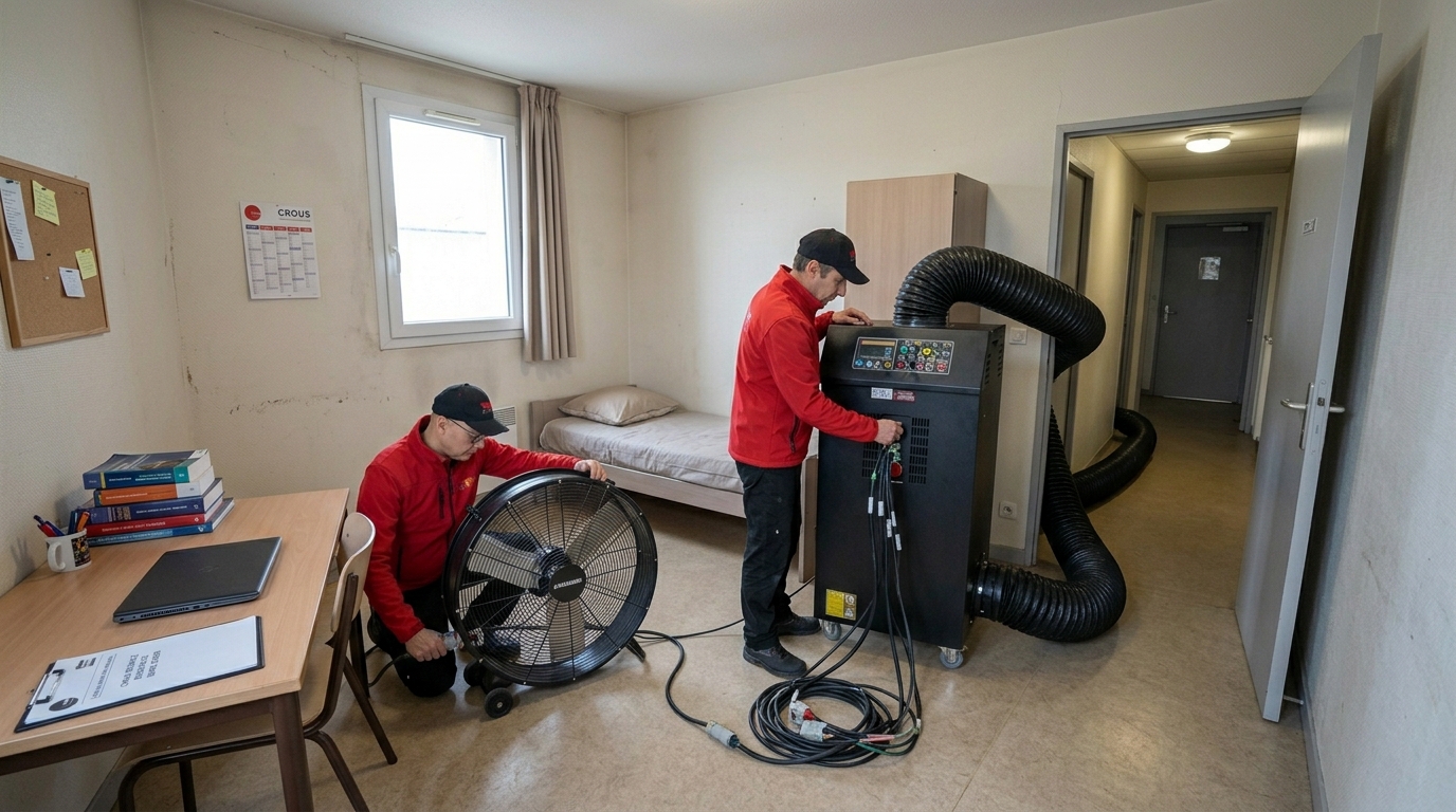 Traitement punaises Chambre étudiante 12m² Nantes Loire-Atlantique