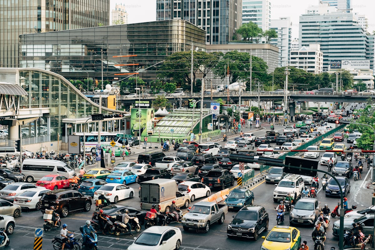 Dense urban traffic