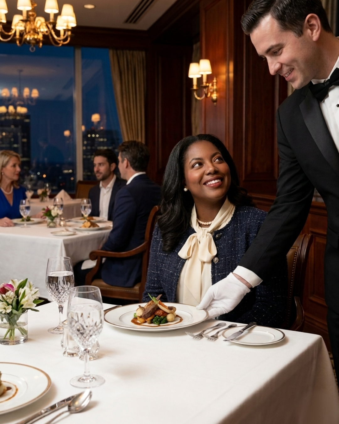 Mrs. Benjamin reviews establishments