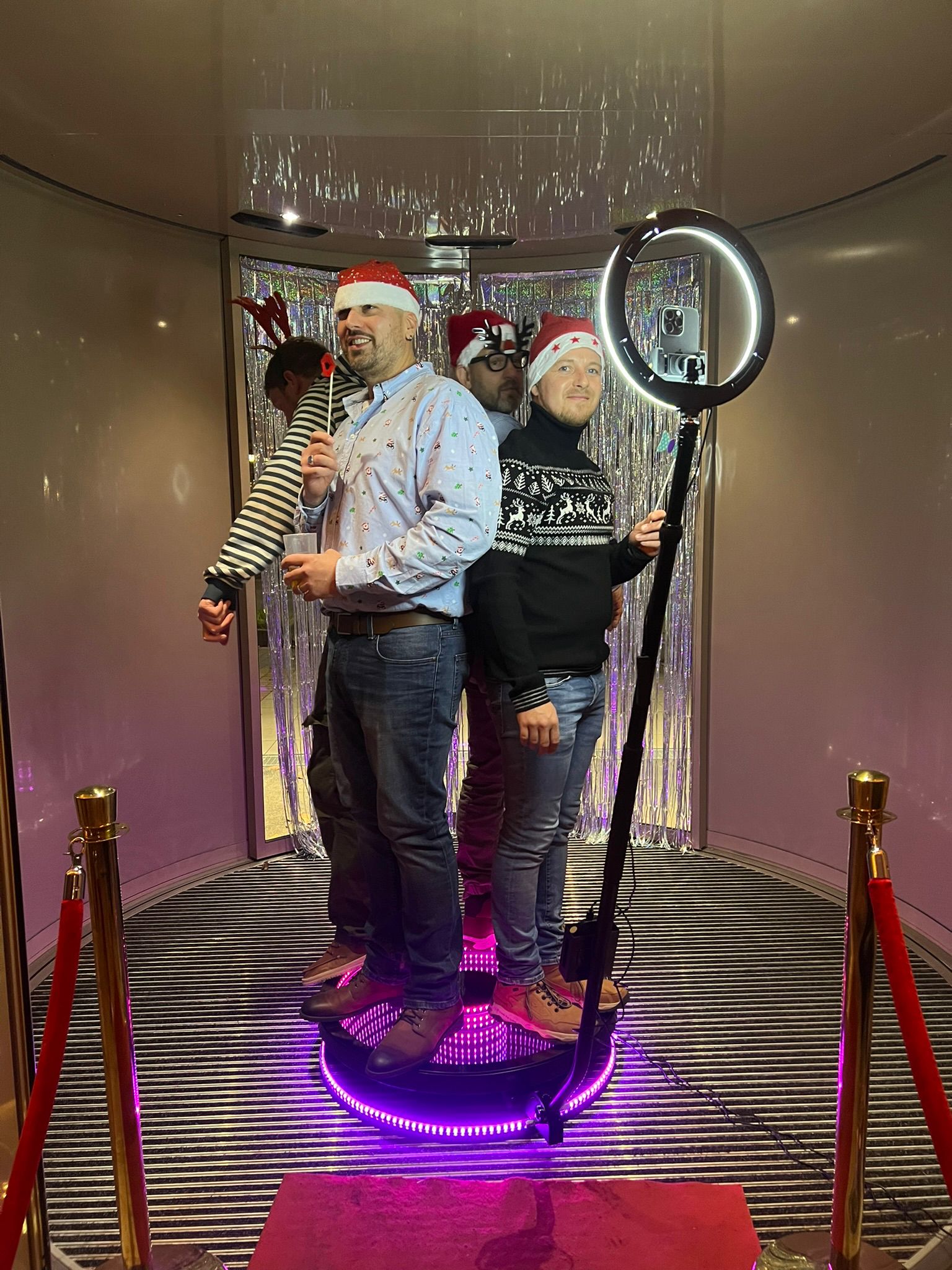 360° Video Booth auf Weihnachtsfeier