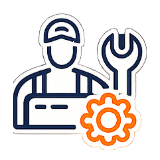 Factory-trained appliance repair technician icon