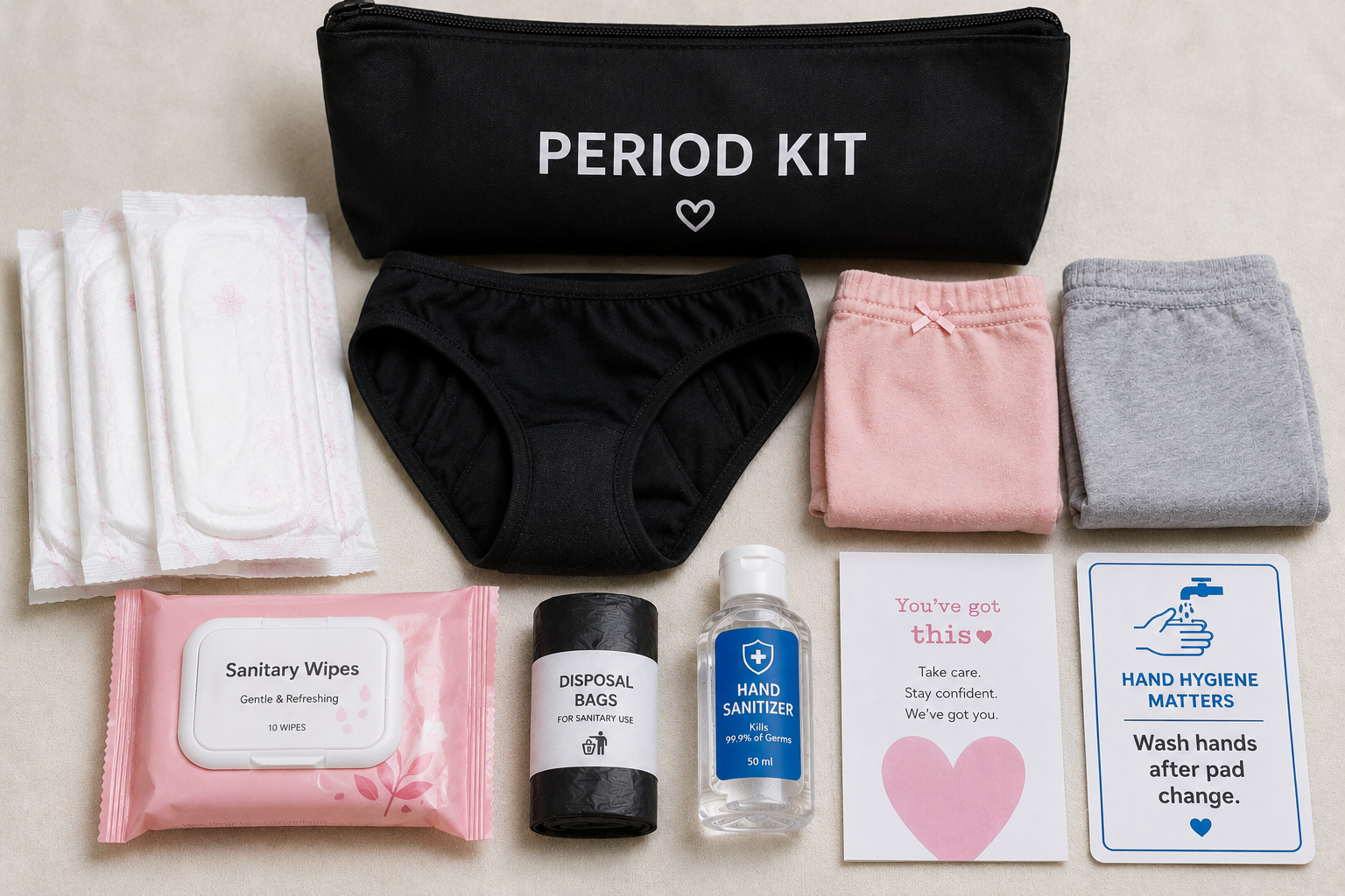 My Period Kit — What to Pack