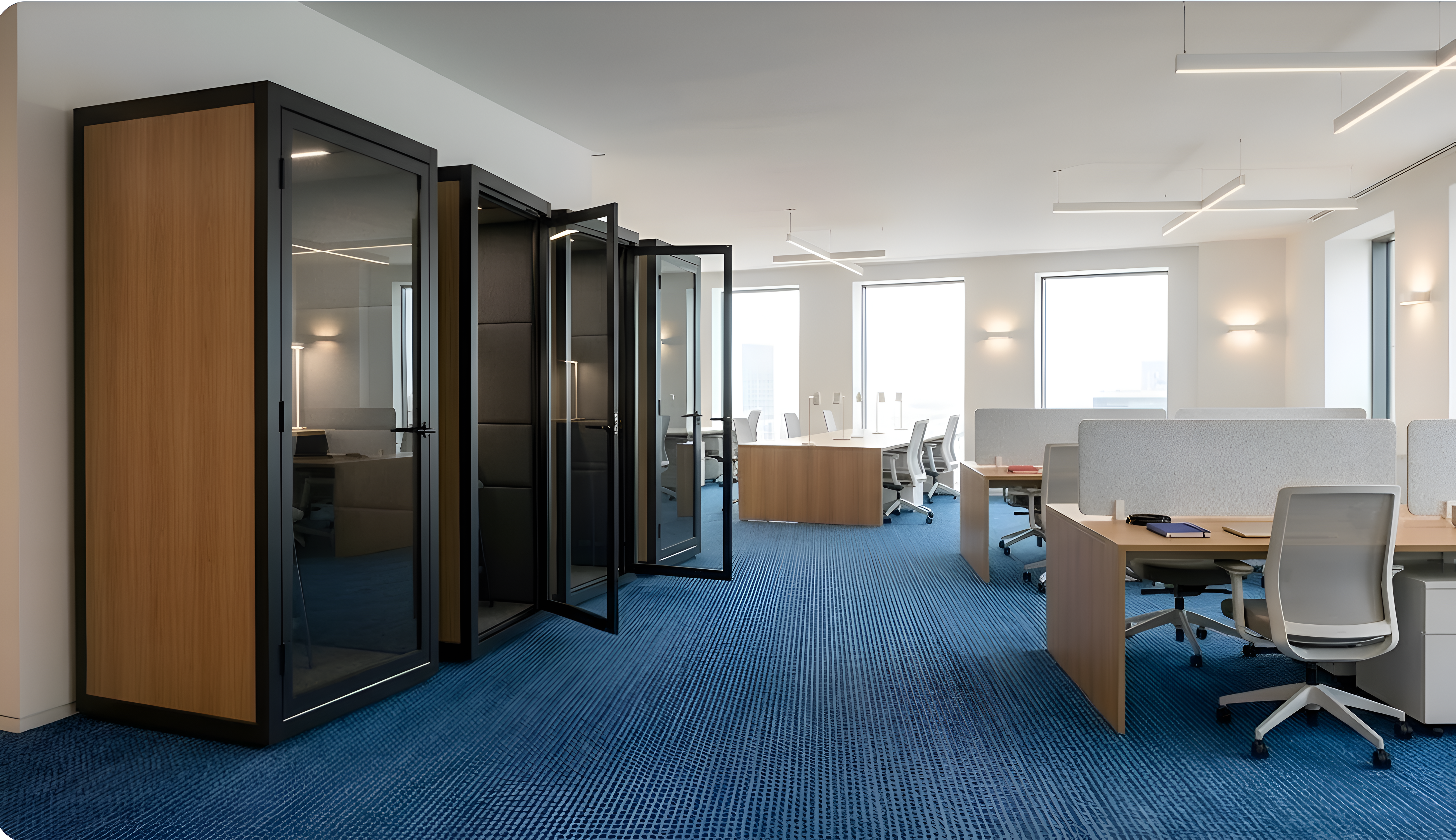 WorkHub - Premium Co-working Launch - Office furniture installation photo 6 by Ezeefit Mumbai