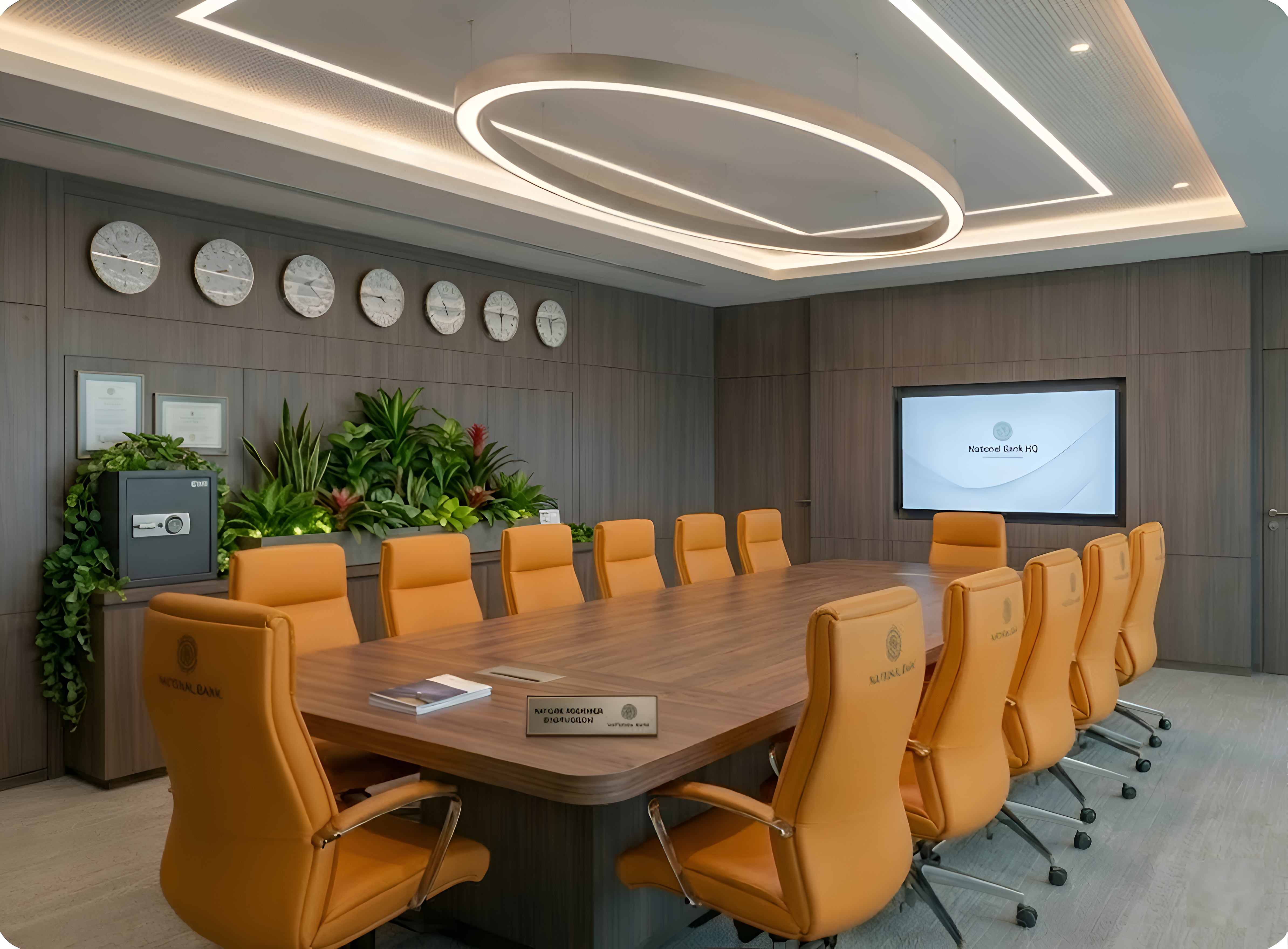 National Bank HQ - Executive Floor Renovation - Office furniture installation photo 2 by Ezeefit Mumbai