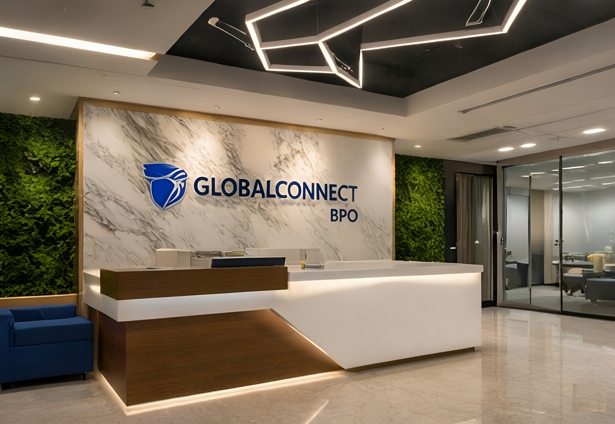 GlobalConnect BPO - 24/7 Operations Center - Office furniture installation photo 1 by Ezeefit Mumbai