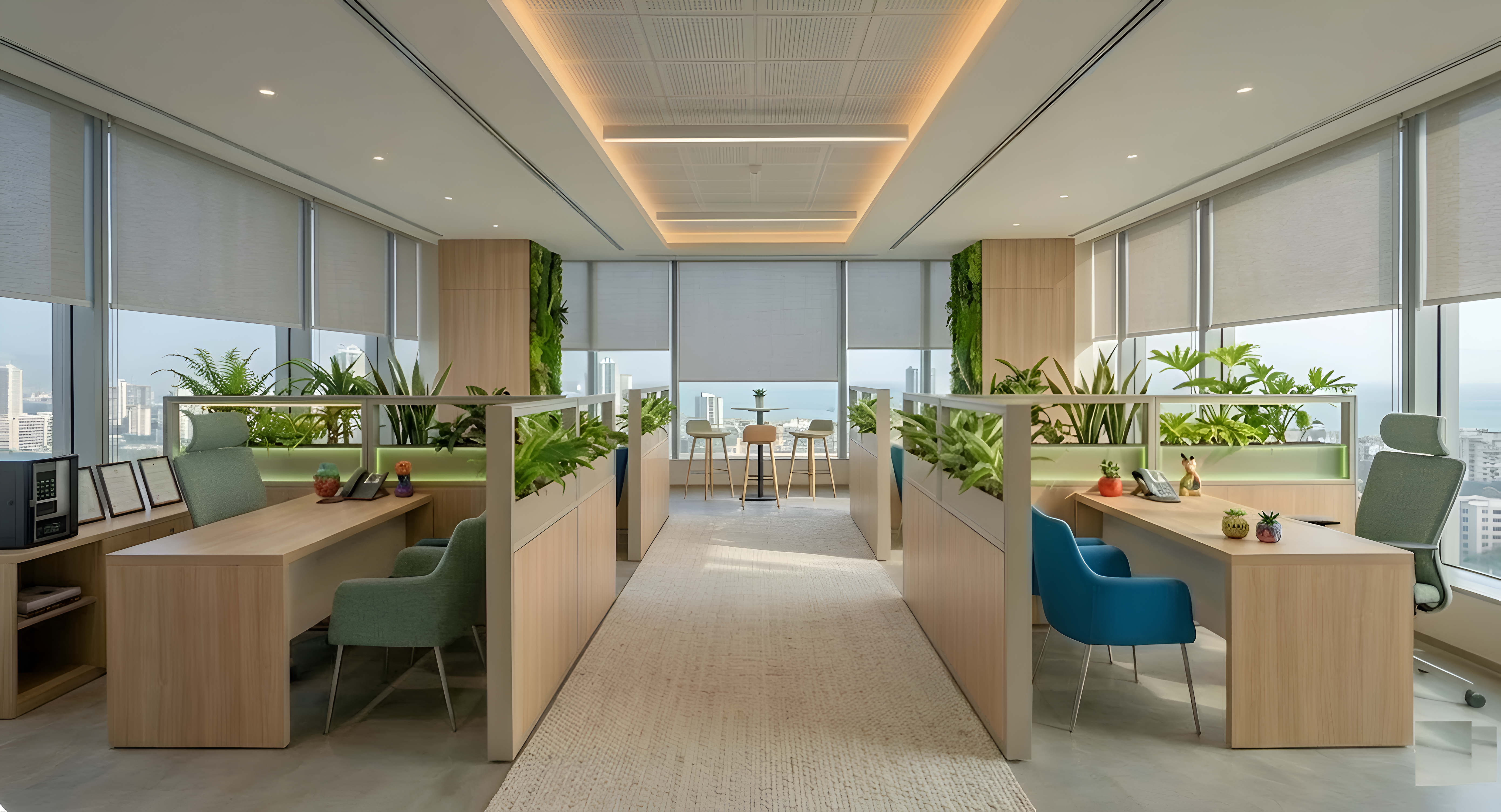 National Bank HQ - Executive Floor Renovation - Office furniture installation photo 4 by Ezeefit Mumbai