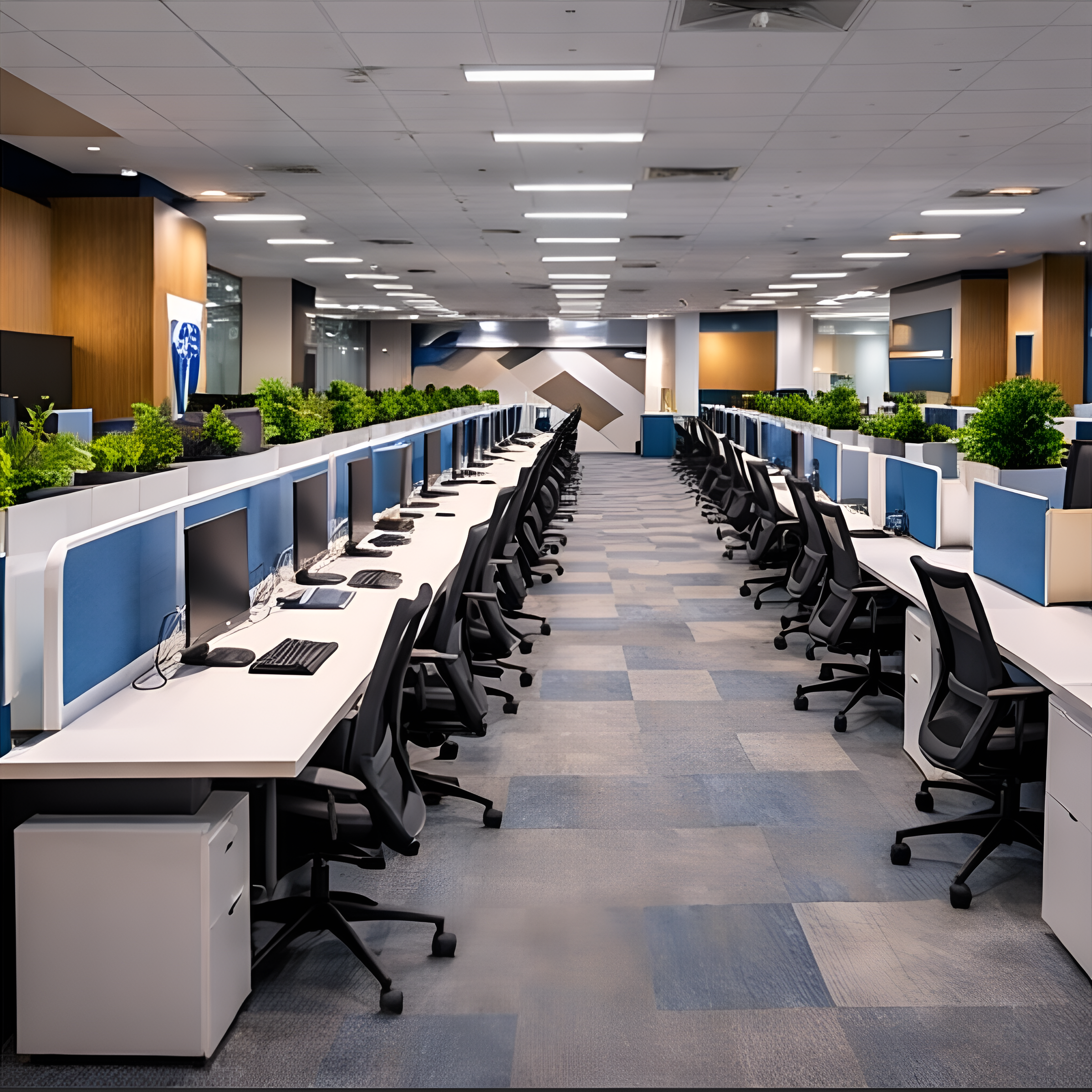 GlobalConnect BPO - 24/7 Operations Center - Office furniture installation photo 5 by Ezeefit Mumbai