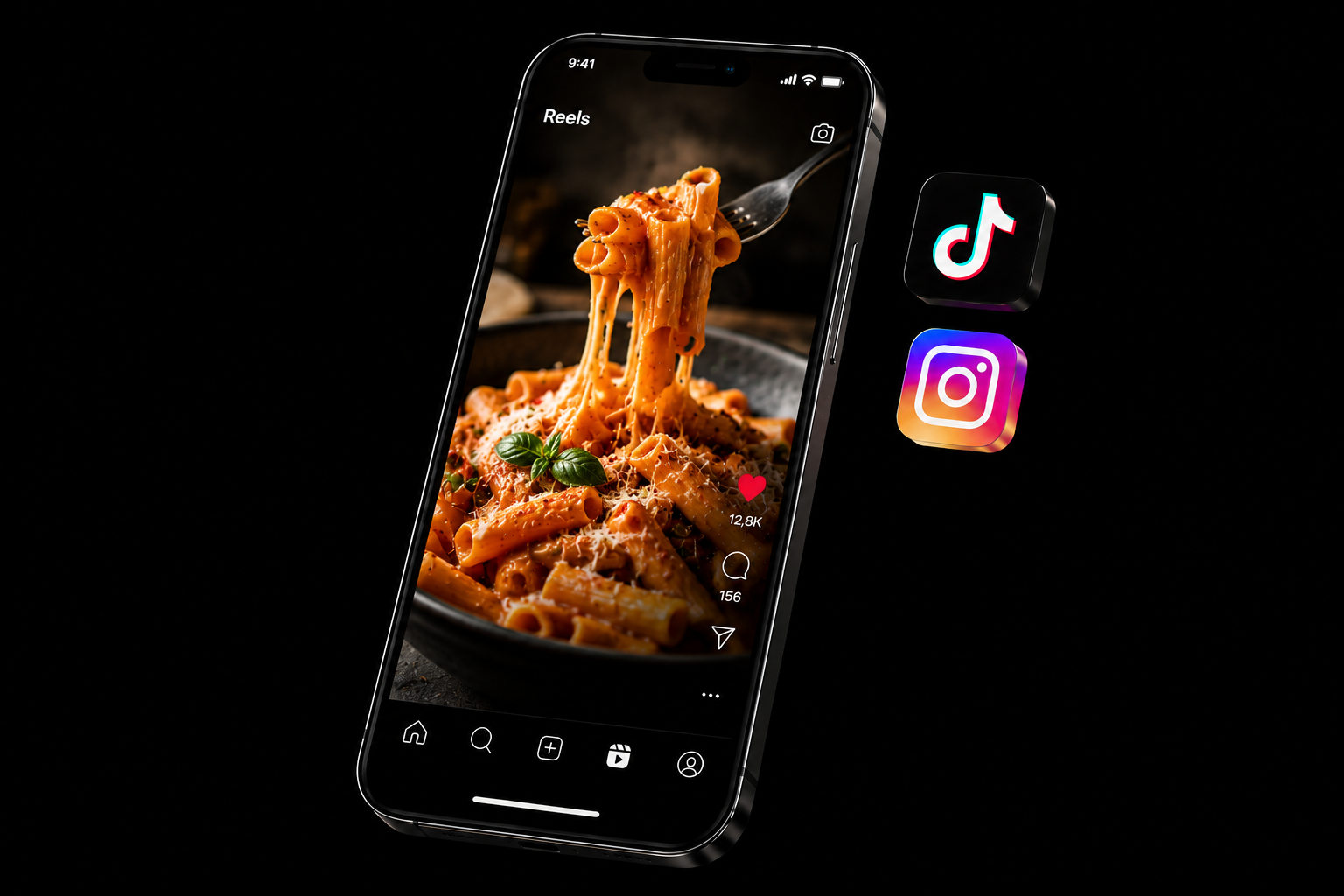 Restaurant Content auf TikTok und Instagram