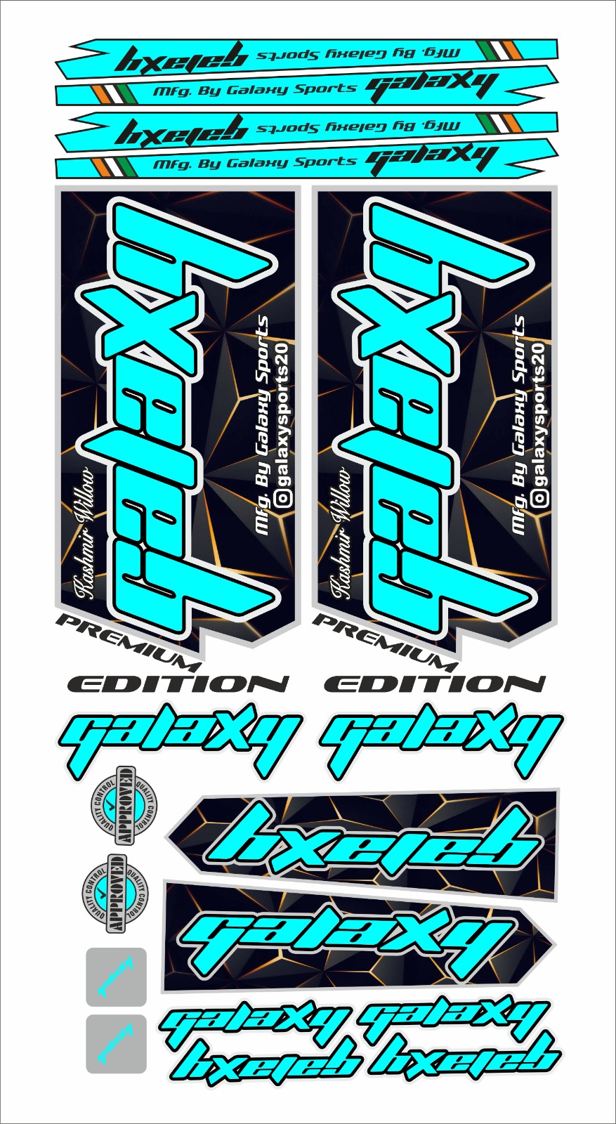 DHANRAJ SPORTS | Premium Cricket Bat Stickers