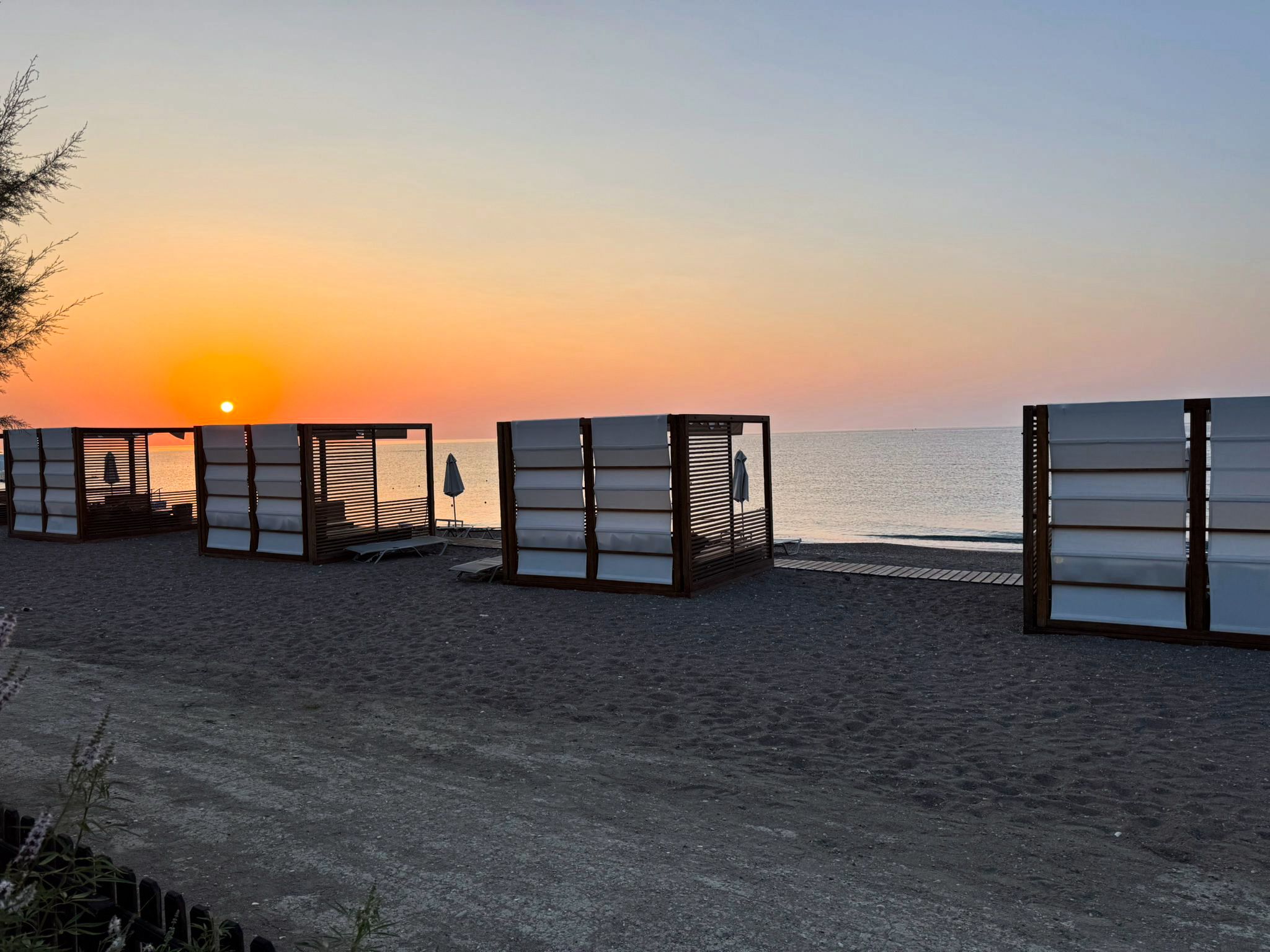 Beach Cabanas at Sunset - Travel content by Elevate UGC