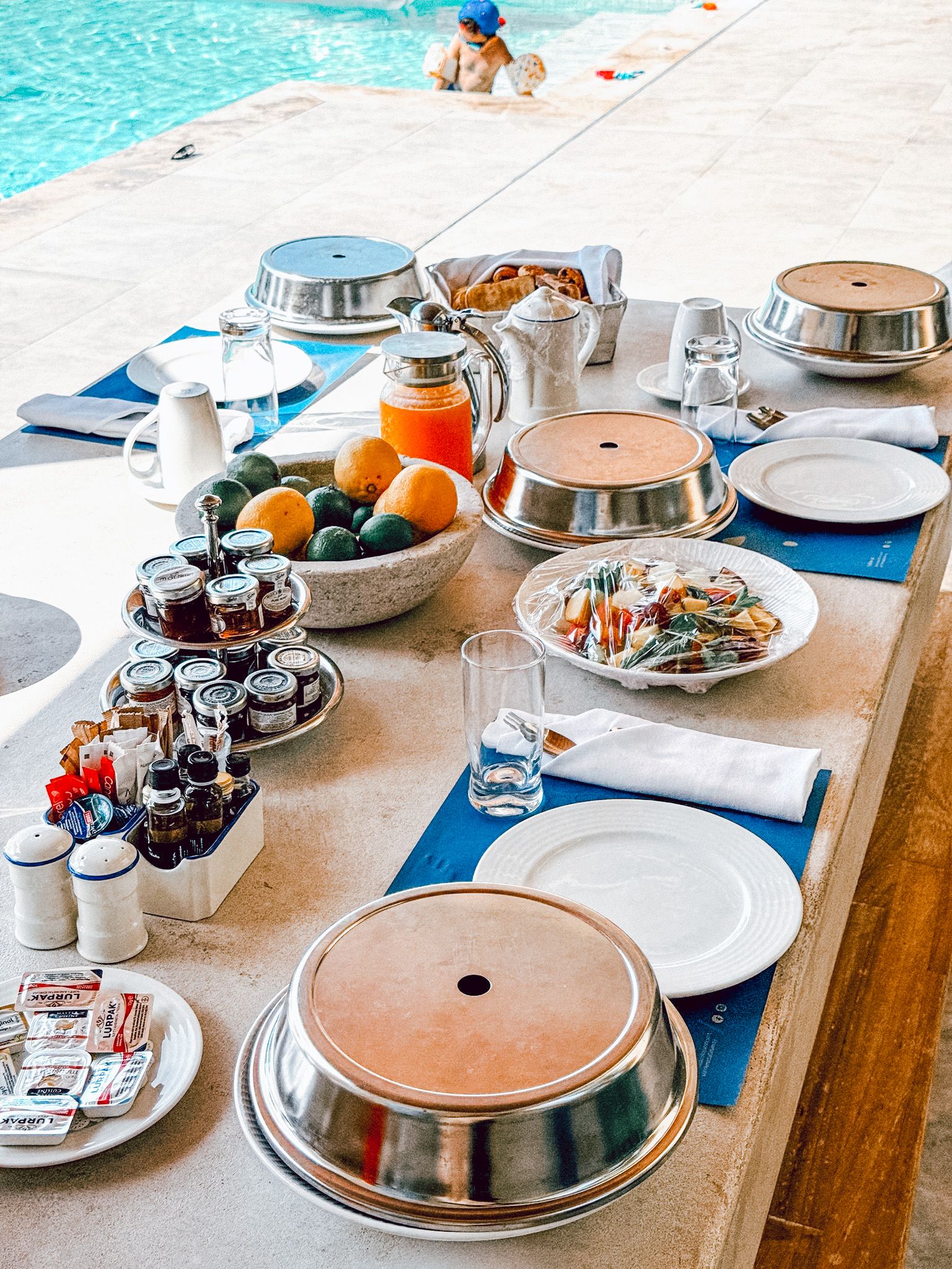 Poolside Breakfast Spread - Travel content by Elevate UGC