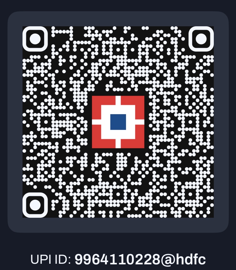 India Saved Mission UPI QR Code
