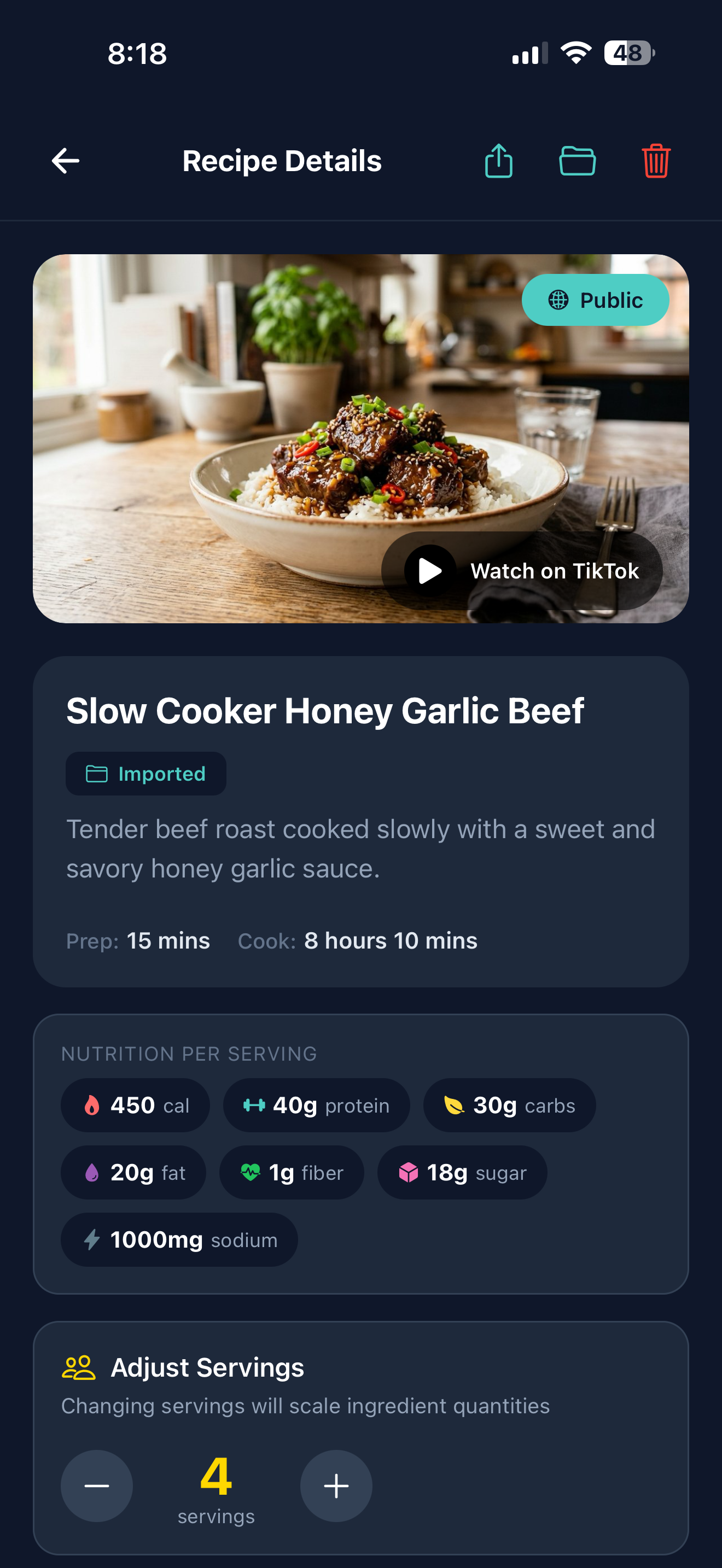 Recipe details