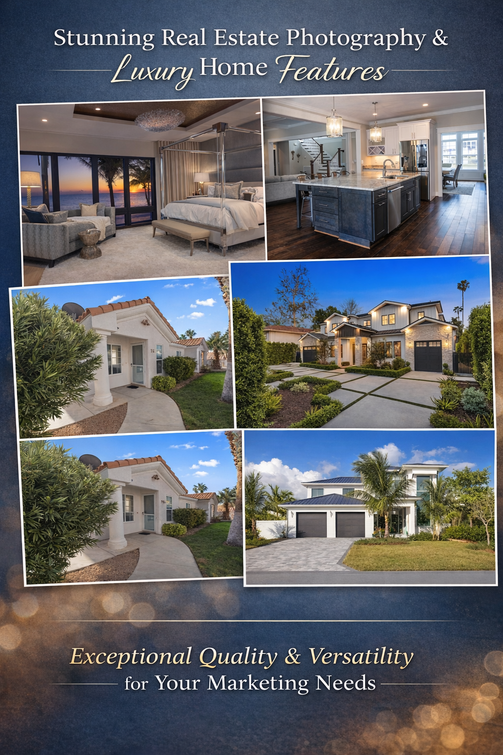 Real estate marketing showcase - luxury homes and interiors